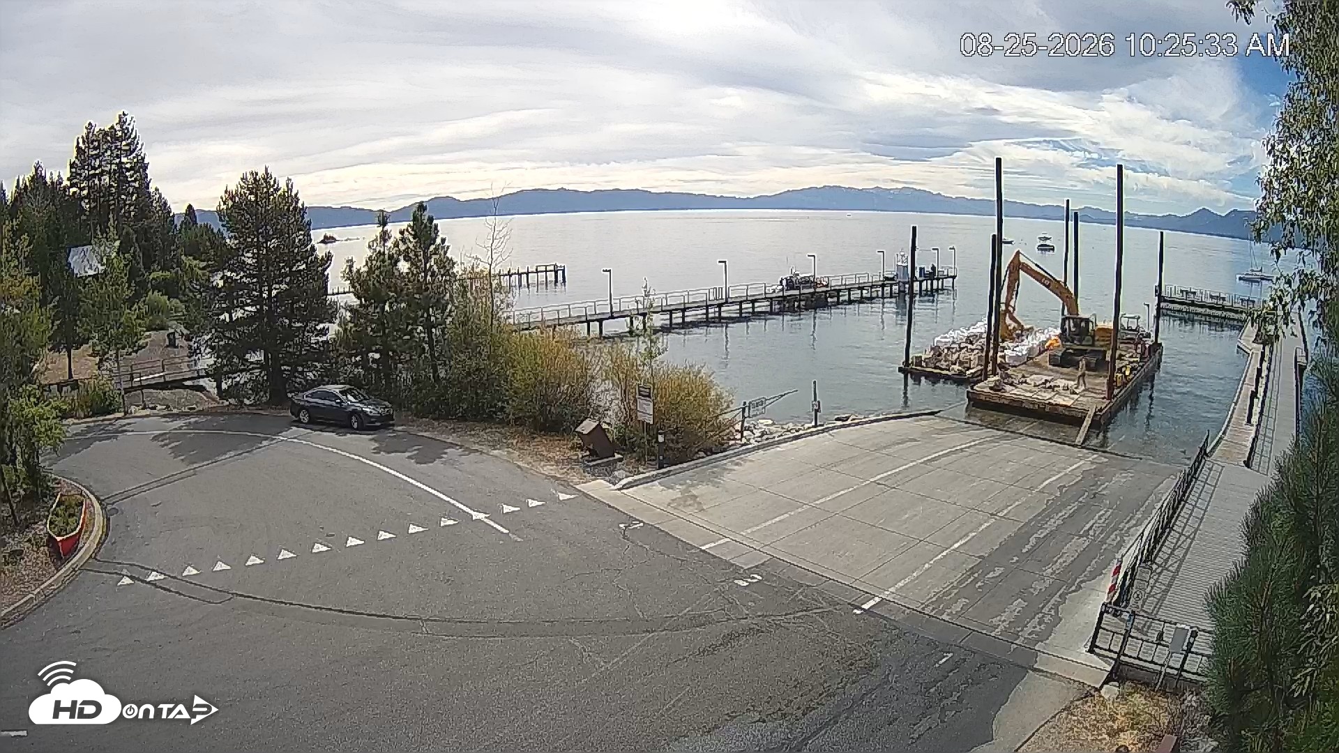 Snapshot of North Lake Tahoe Boat Ramp Live Webcam taken Aug 25, 2026, 10:26am PDT