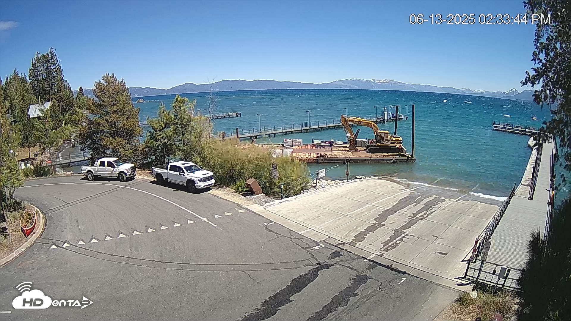 Snapshot of North Lake Tahoe Boat Ramp Live Webcam taken Jun 13, 2025, 2:34pm PDT