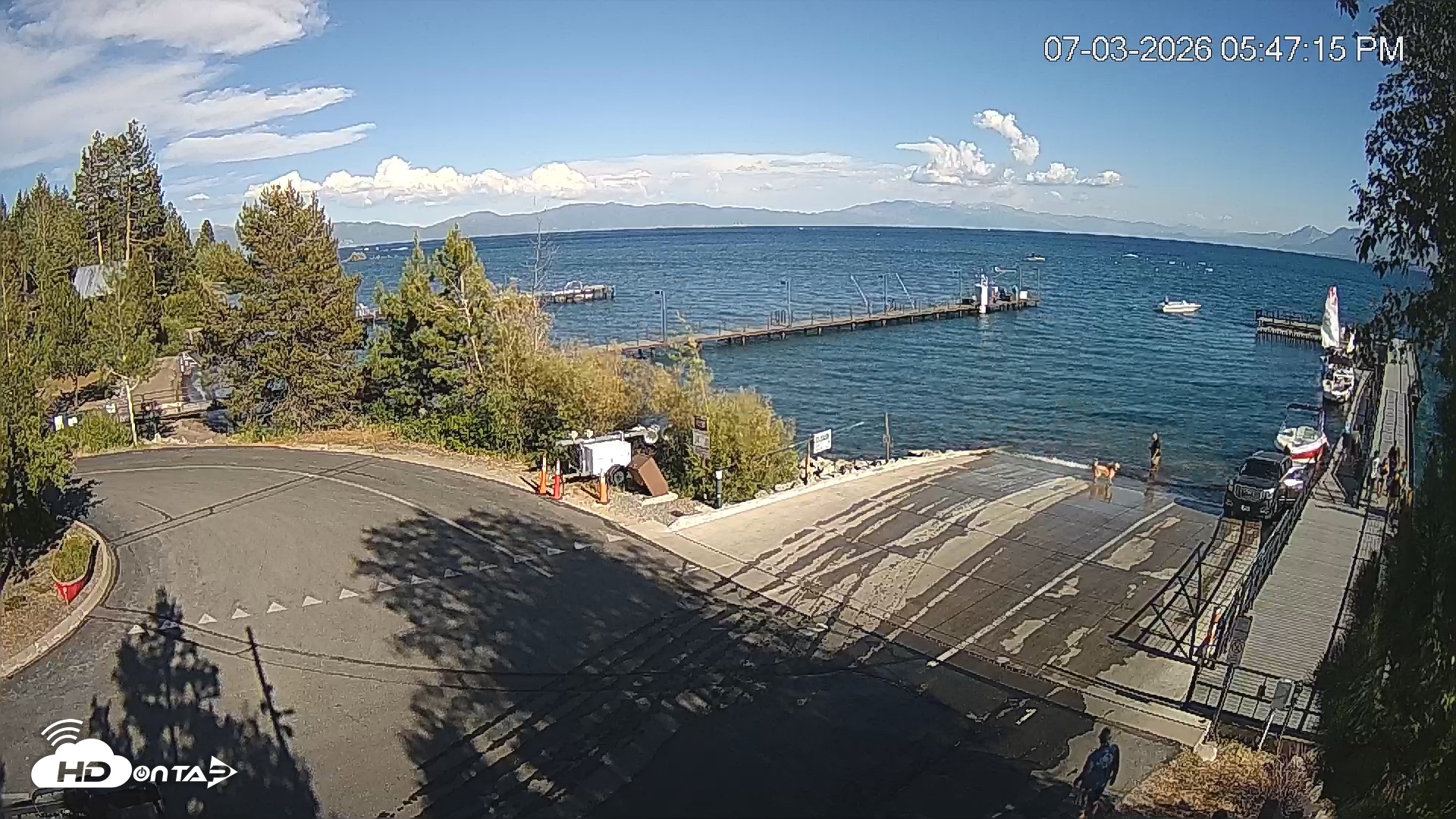 Snapshot of North Lake Tahoe Boat Ramp Live Webcam taken Jul 3, 2026, 5:48pm PDT