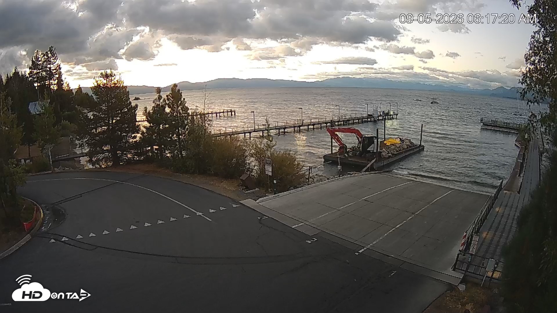 Snapshot of North Lake Tahoe Boat Ramp Live Webcam taken Sep 5, 2026, 6:18am PDT