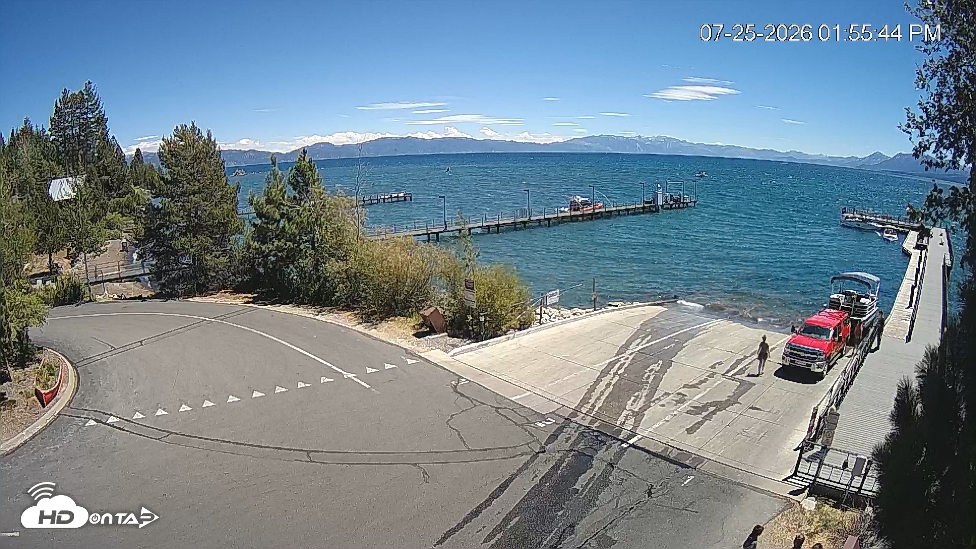 Snapshot of North Lake Tahoe Boat Ramp Live Webcam taken Jul 25, 2026, 1:56pm PDT