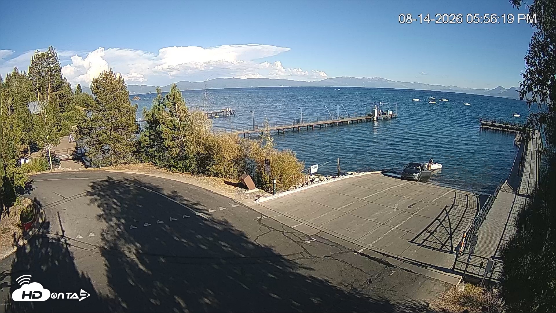 Snapshot of North Lake Tahoe Boat Ramp Live Webcam taken Aug 14, 2026, 5:57pm PDT