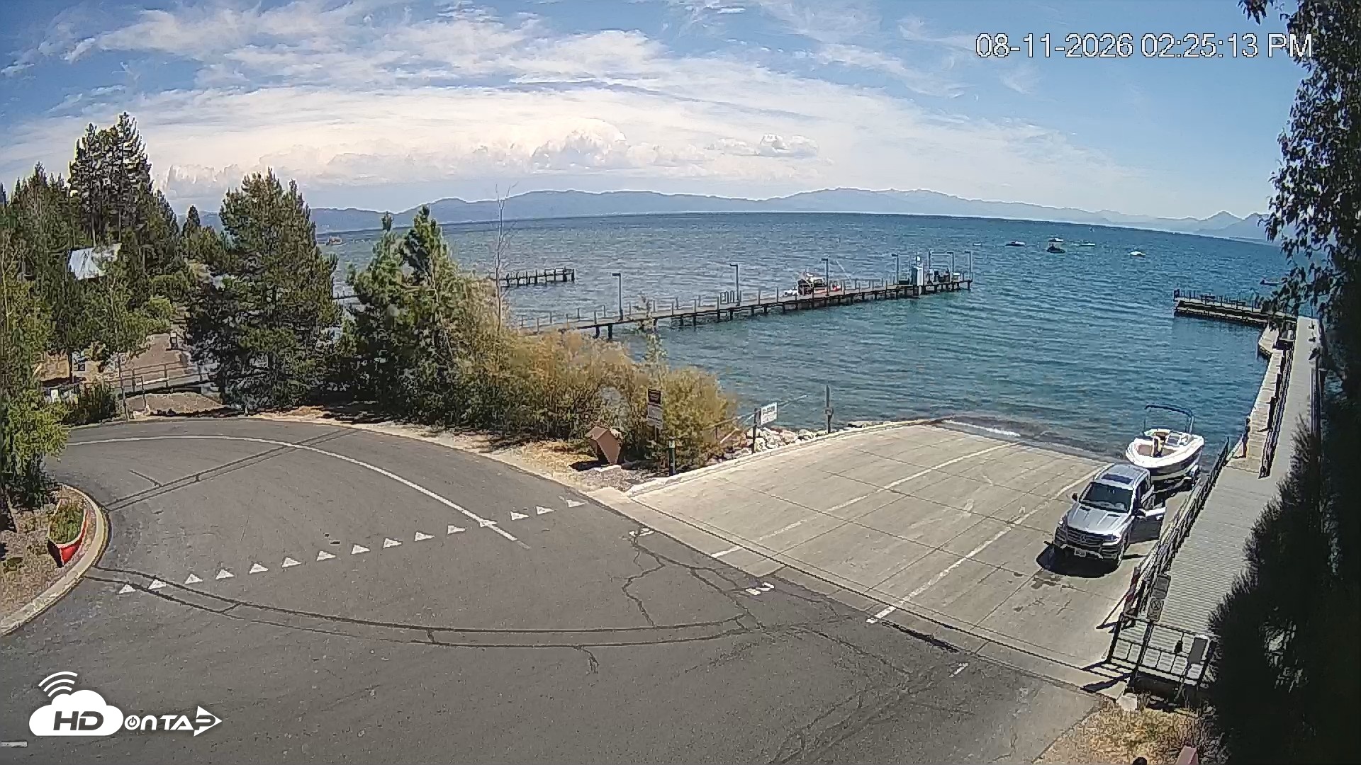 Snapshot of North Lake Tahoe Boat Ramp Live Webcam taken Aug 11, 2026, 2:26pm PDT