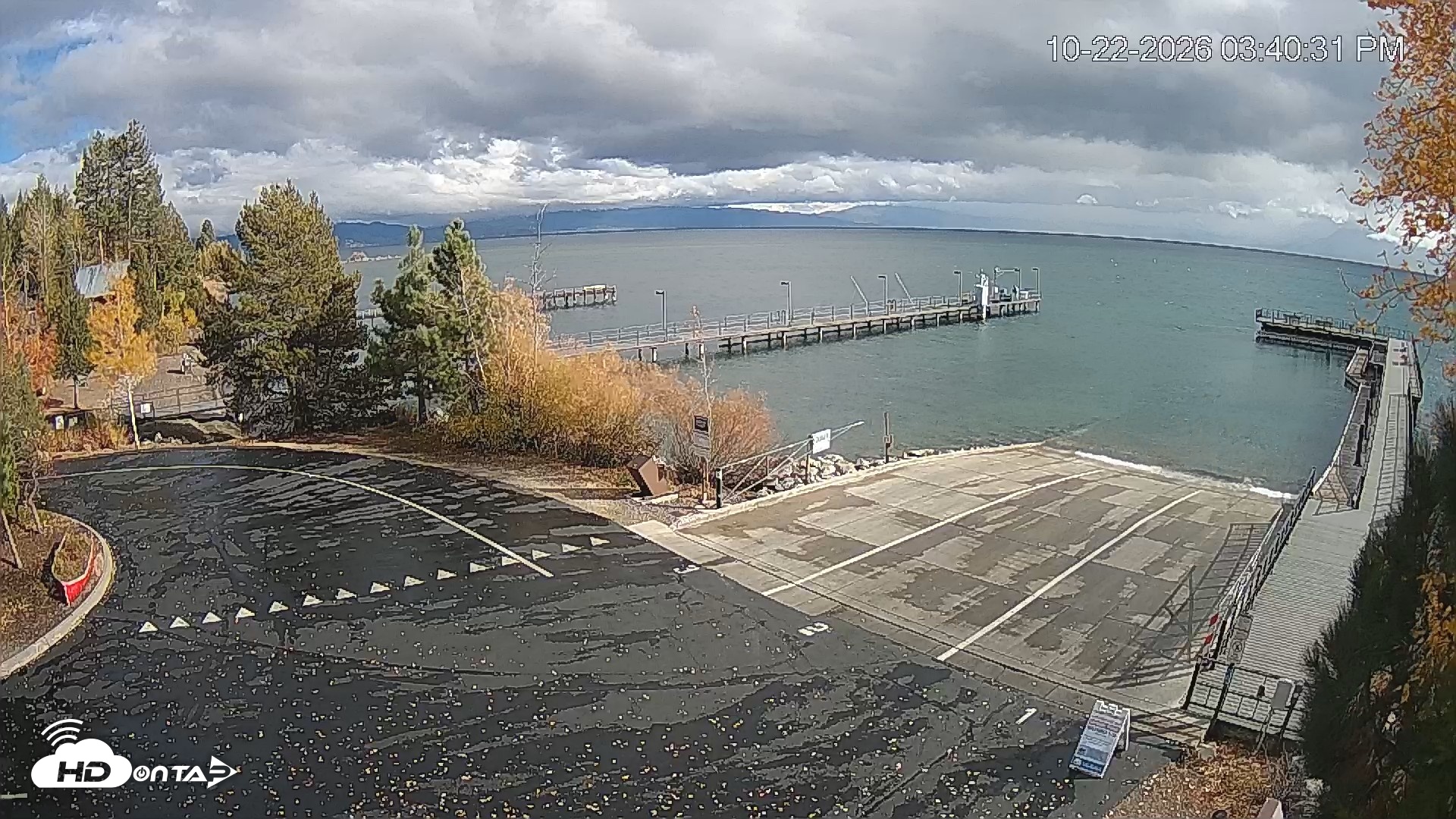 Snapshot of North Lake Tahoe Boat Ramp Live Webcam taken Oct 22, 2026, 3:41pm PDT