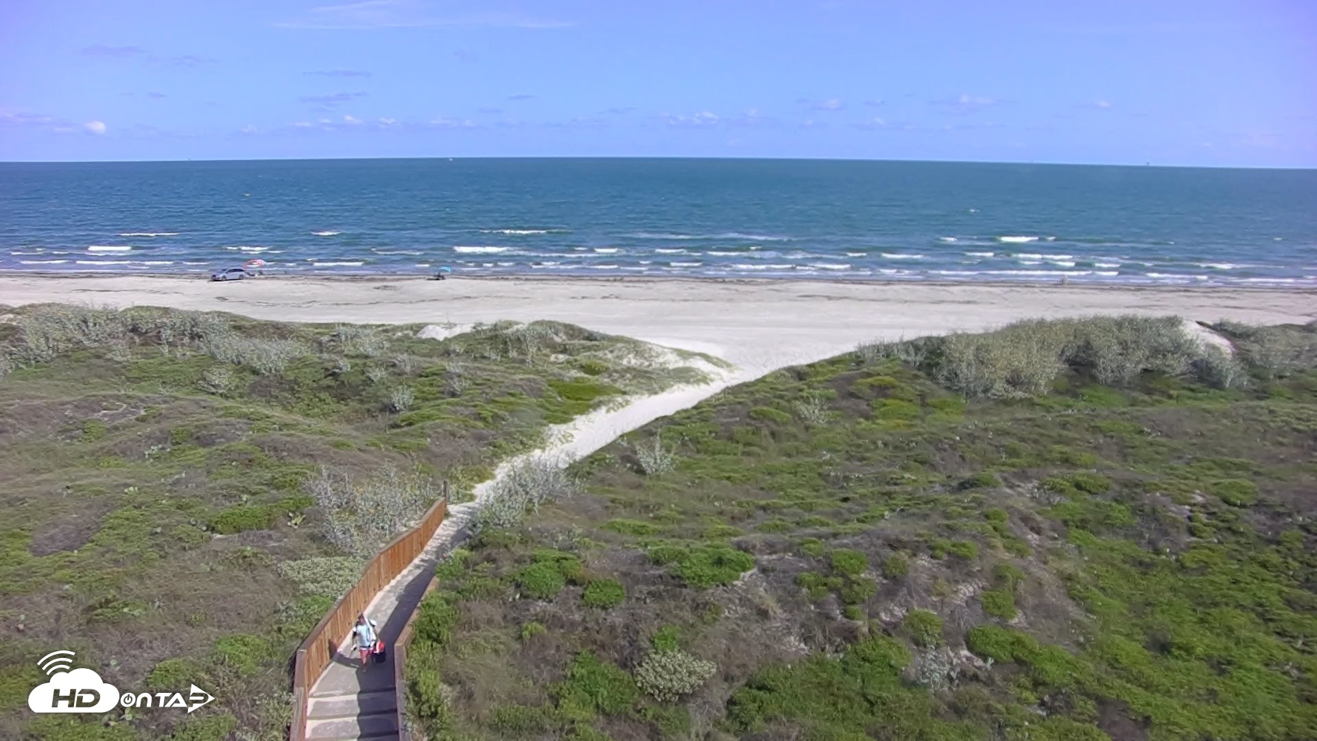 Snapshot of Casa Condos Port Aransas Beach Live Webcam taken Sep 28, 2026, 4:16pm CDT