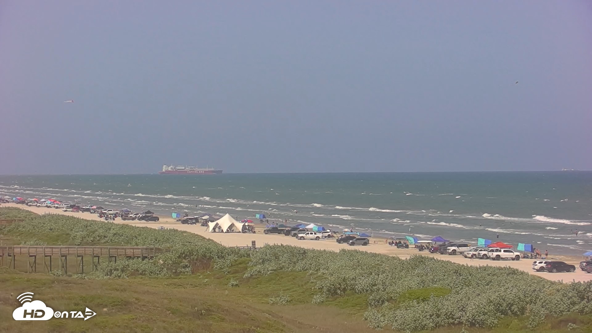 Snapshot of Casa Condos Port Aransas Beach Live Webcam taken Jul 27, 2026, 3:58pm CDT