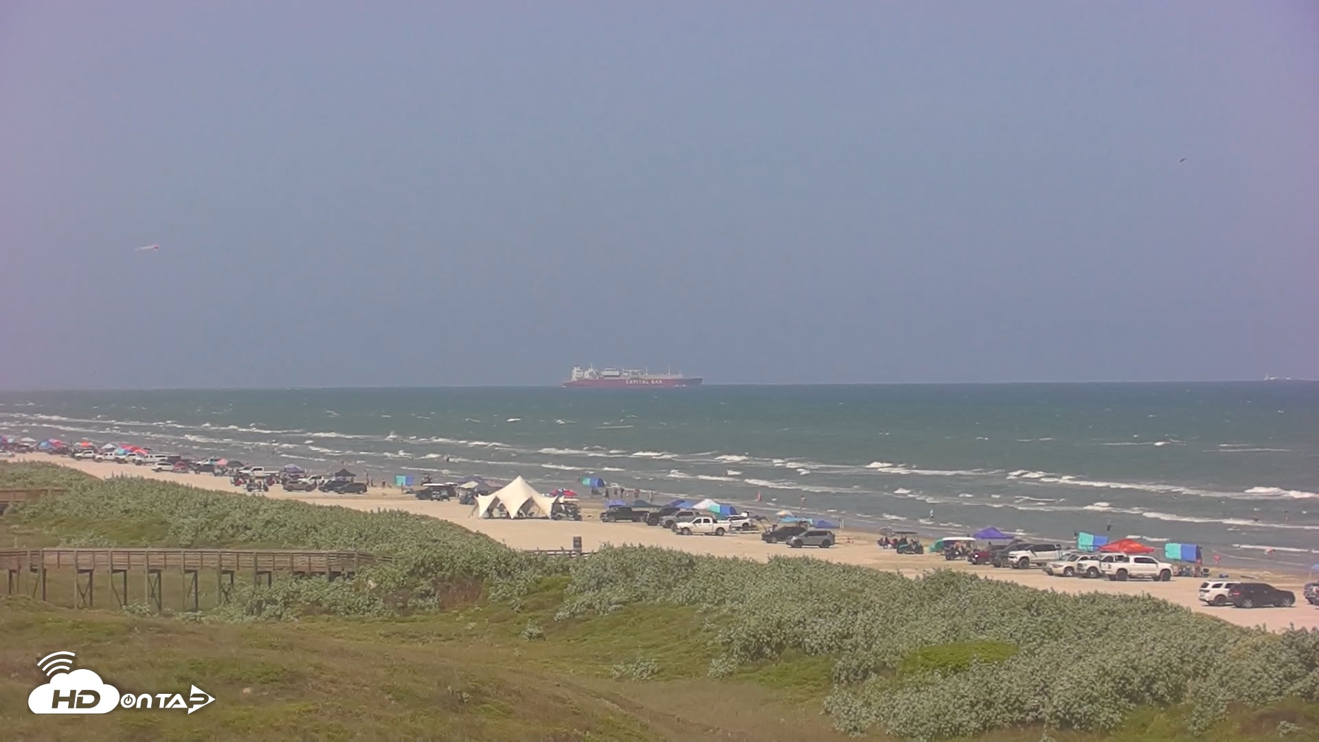 Snapshot of Casa Condos Port Aransas Beach Live Webcam taken Jul 27, 2026, 3:59pm CDT