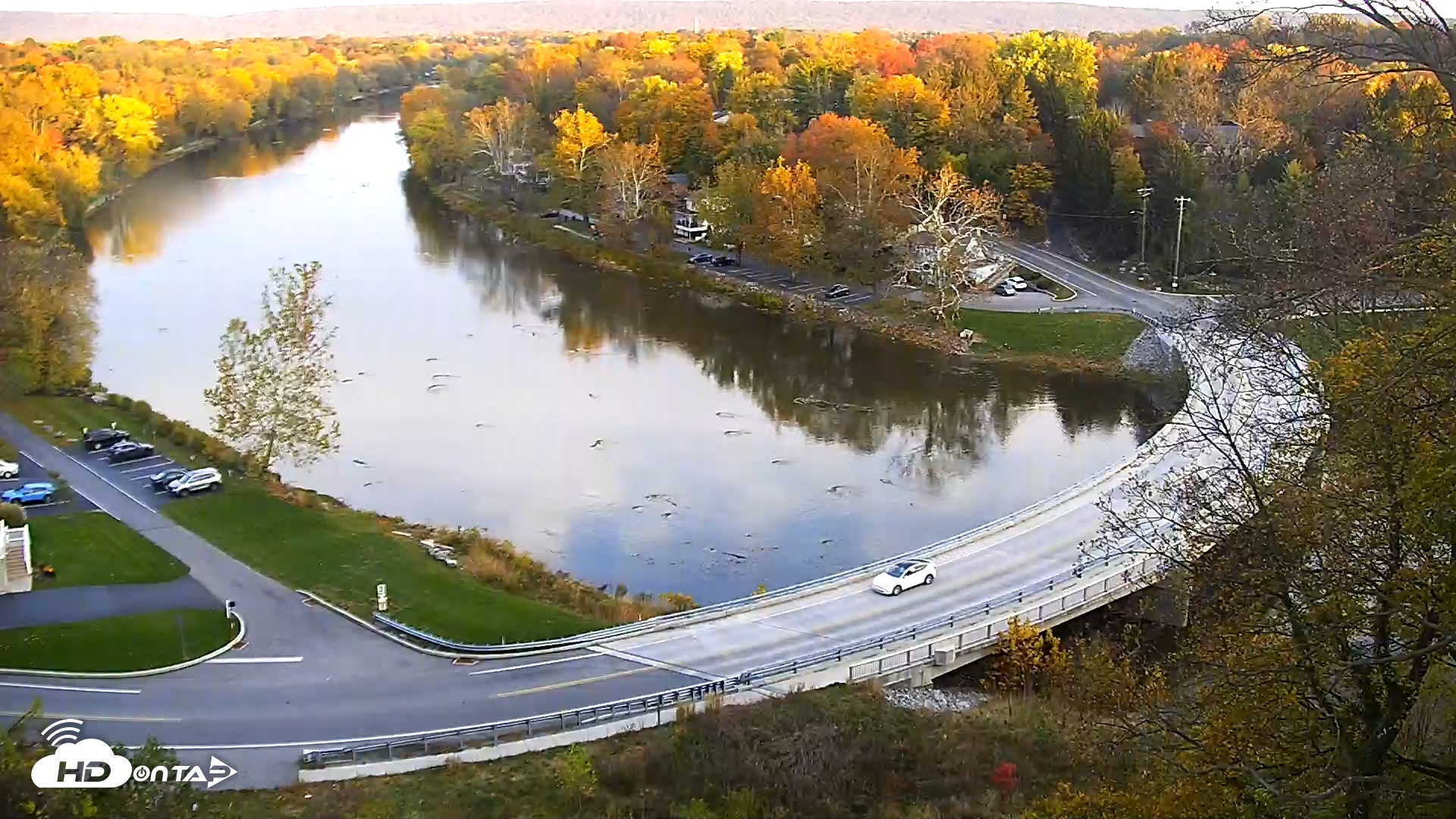 Snapshot of Conodoguinet Creek Bridge Live Webcam taken Nov 1, 2025, 8:00am EDT