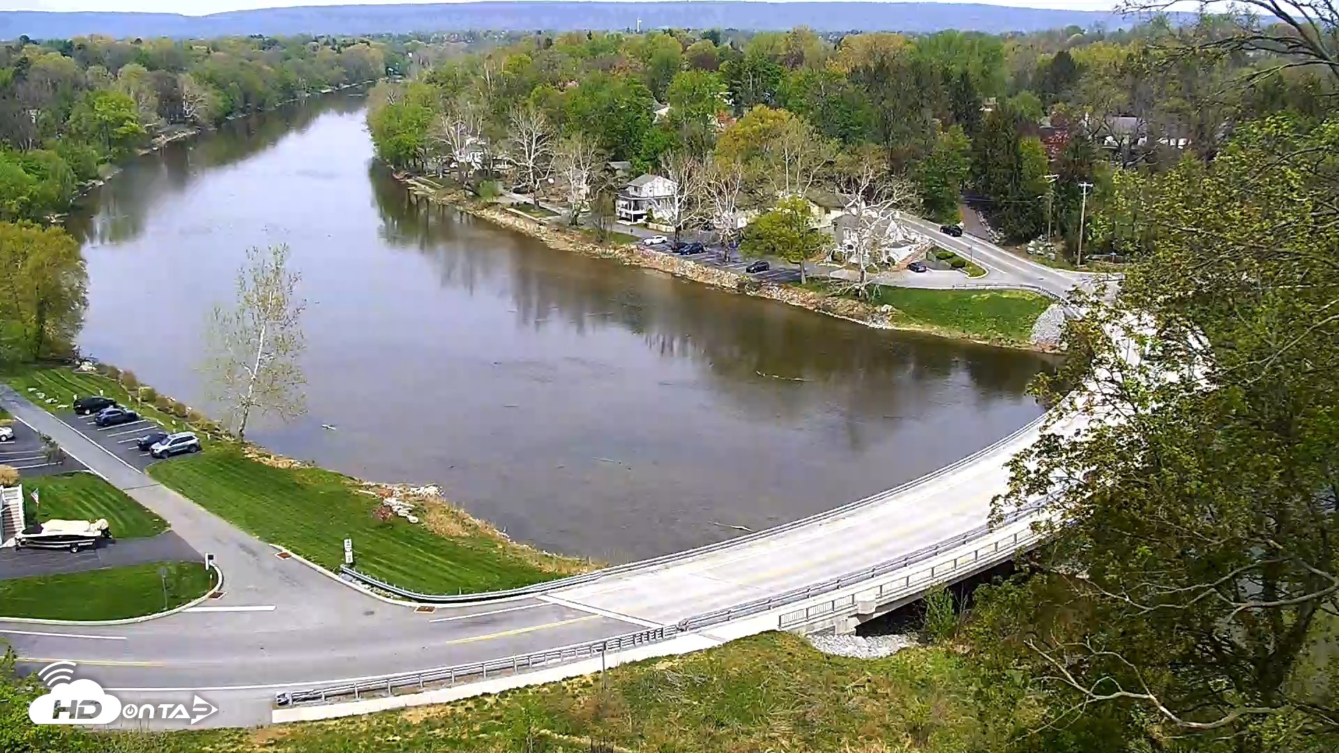 Snapshot of Conodoguinet Creek Bridge Live Webcam taken Apr 16, 2026, 12:30pm EDT