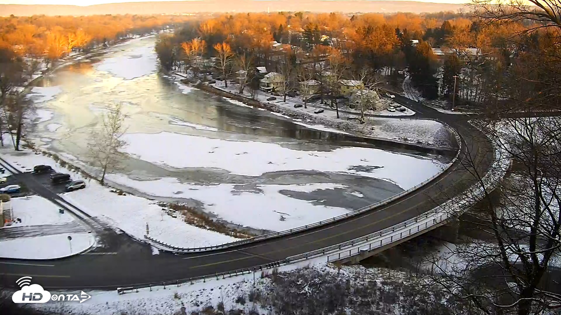 Snapshot of Conodoguinet Creek Bridge Live Webcam taken Dec 16, 2025, 7:48am EST