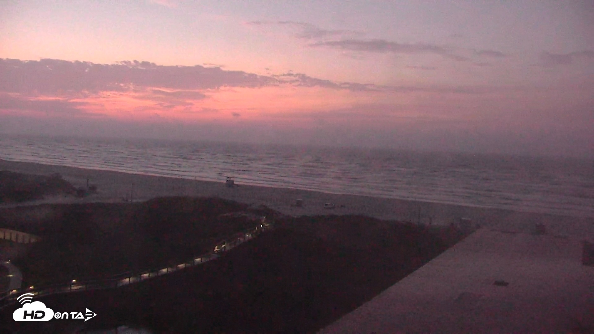 Snapshot of Sandcastle Condos Port Aransas Live Beach Cam taken May 15, 2025, 6:12am CDT