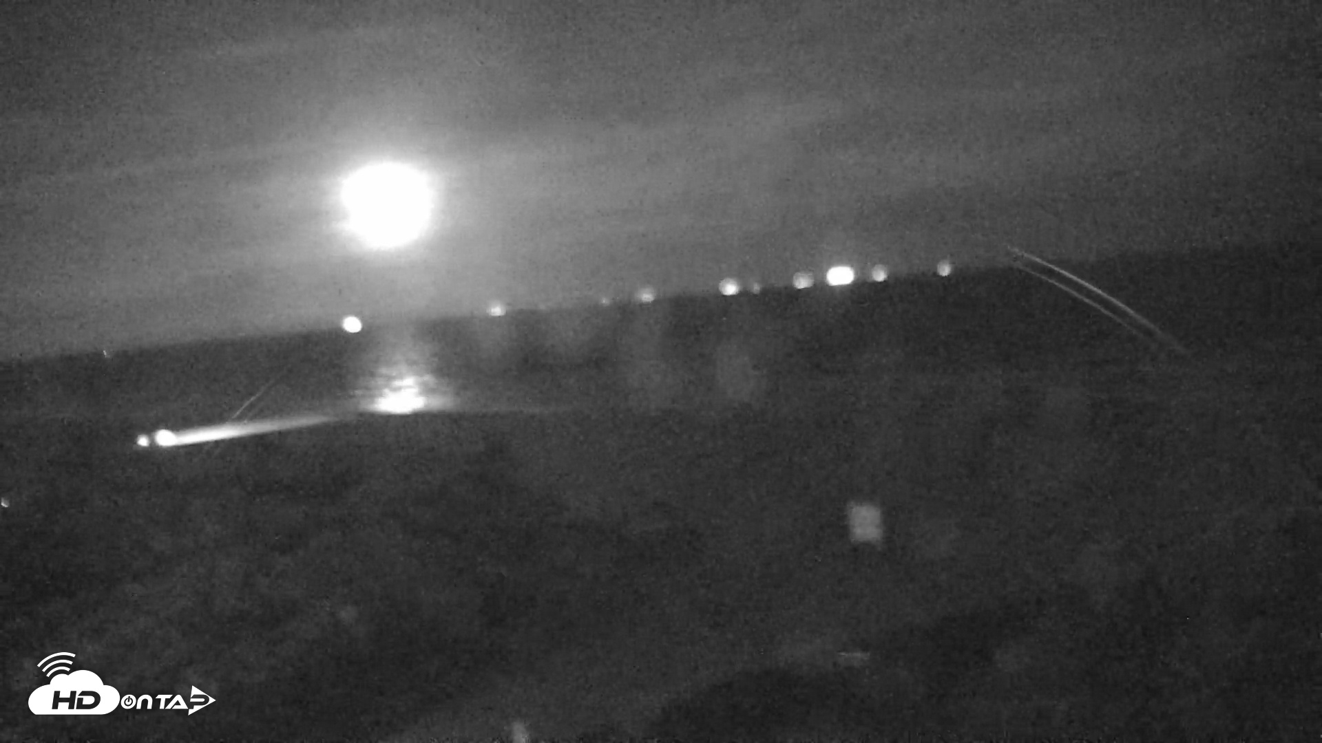 Snapshot of Sandcastle Condos Port Aransas Live Beach Cam taken Oct 7, 2025, 7:59pm CDT