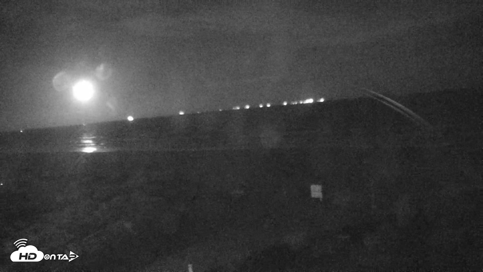 Snapshot of Sandcastle Condos Port Aransas Live Beach Cam taken Oct 8, 2025, 8:34pm CDT