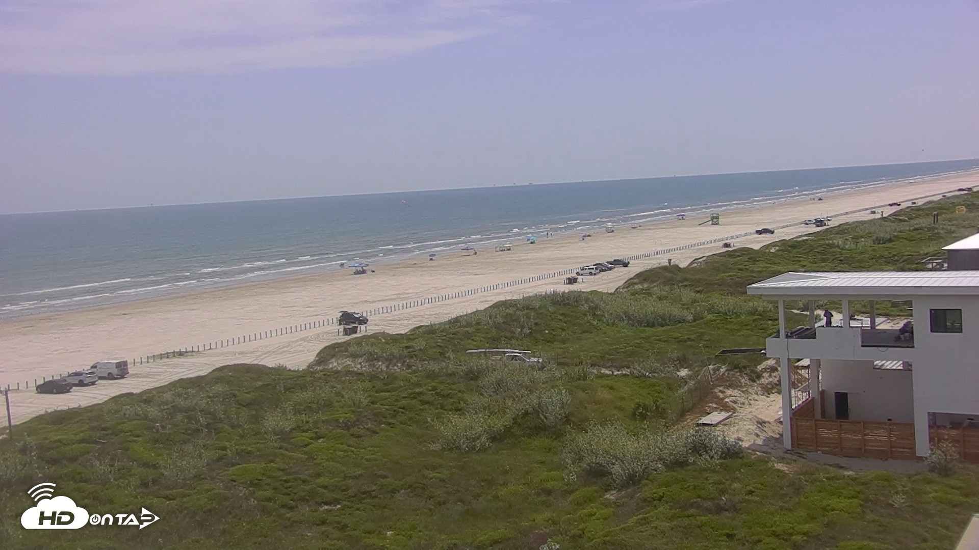 Snapshot of Sandcastle Condos Port Aransas Live Beach Cam taken Sep 1, 2026, 2:11pm CDT