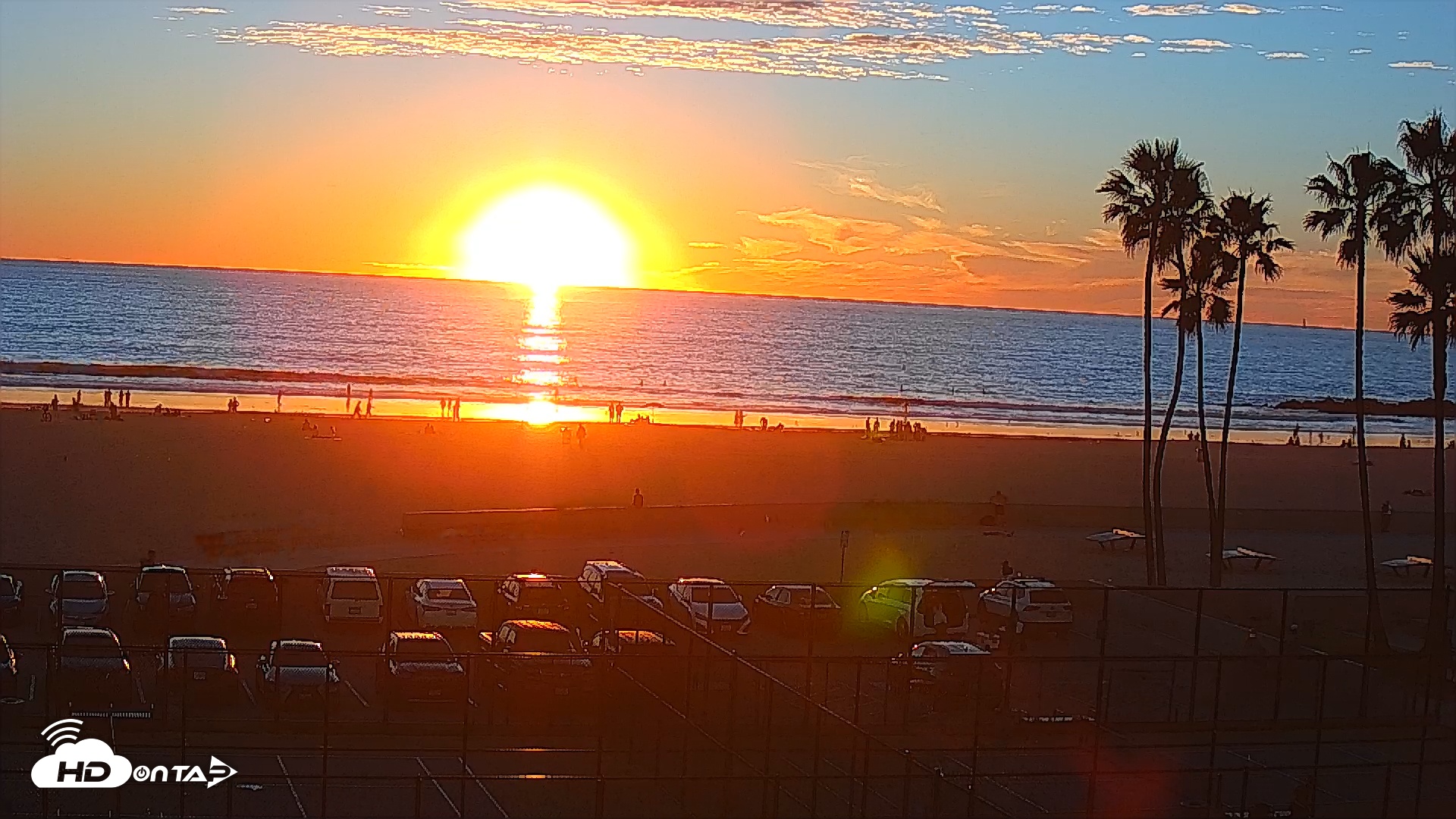Snapshot of Venice Beach Wide View Live Webcam taken Jan 18, 2026, 5:05pm PST