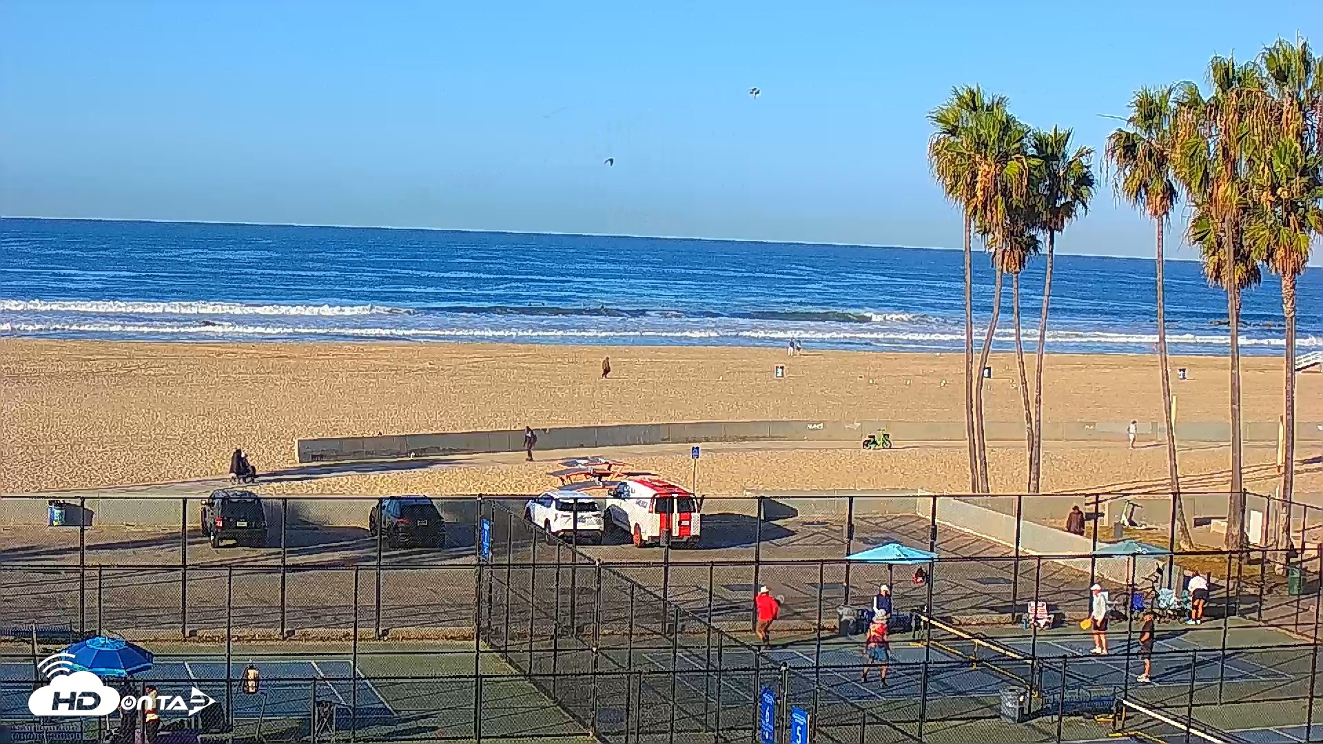 Snapshot of Venice Beach Wide View Live Webcam taken Oct 13, 2026, 8:31am PDT