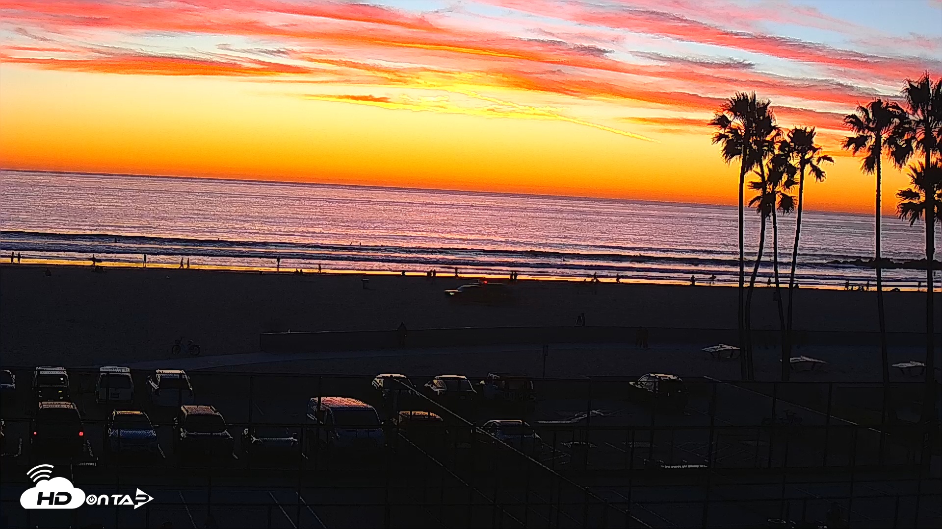 Snapshot of Venice Beach Wide View Live Webcam taken Jan 16, 2026, 5:26pm PST