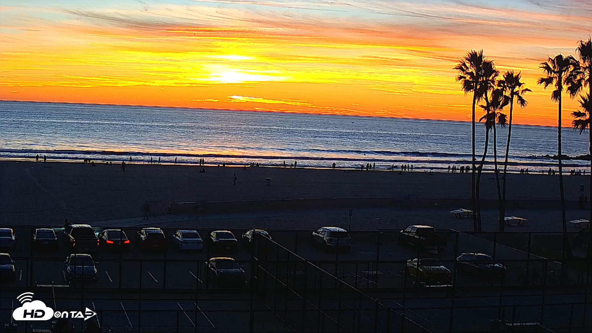 Snapshot of Venice Beach Wide View Live Webcam taken Jan 10, 2026, 5:12pm PST