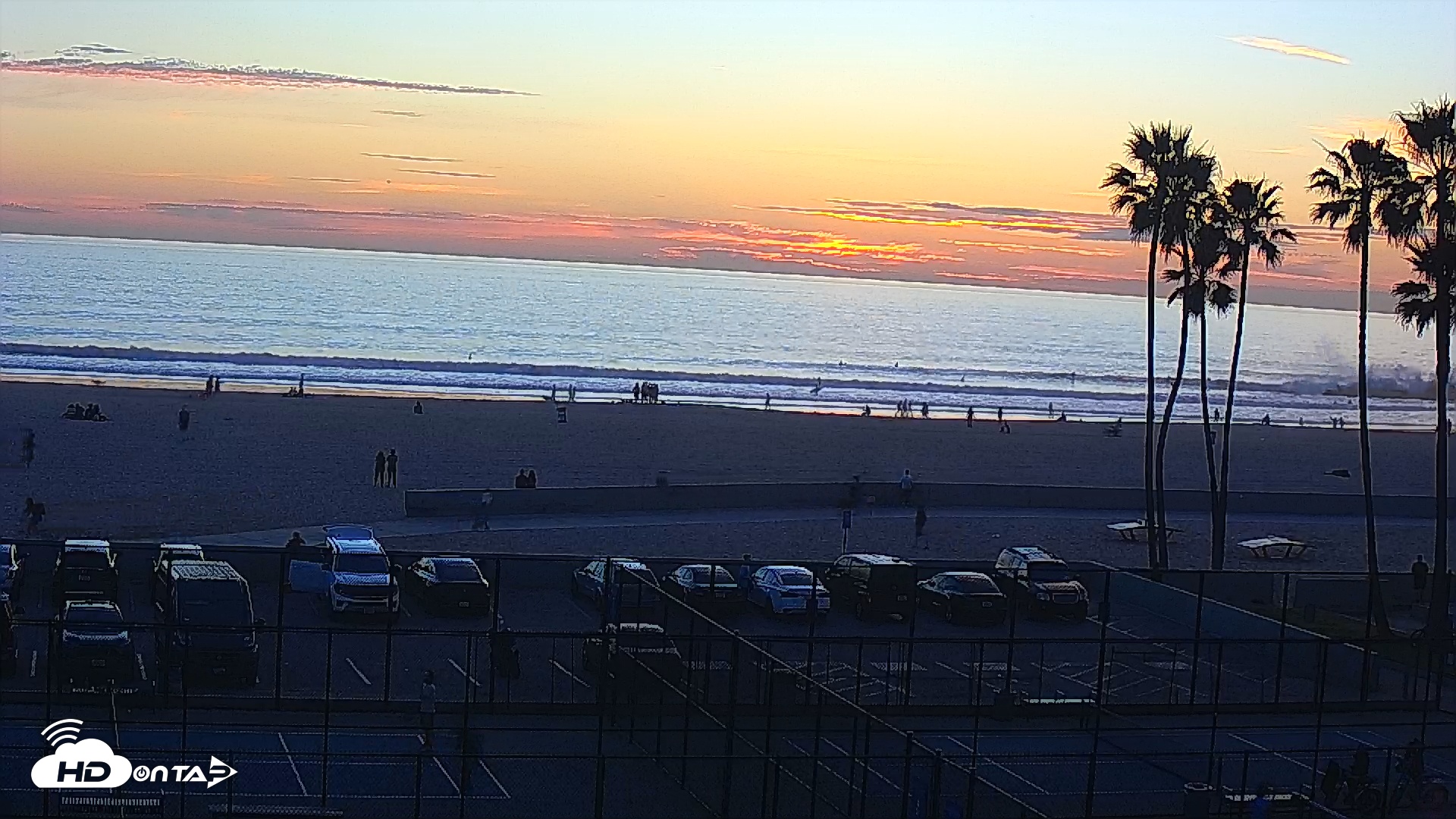 Snapshot of Venice Beach Wide View Live Webcam taken Feb 5, 2026, 5:32pm PST