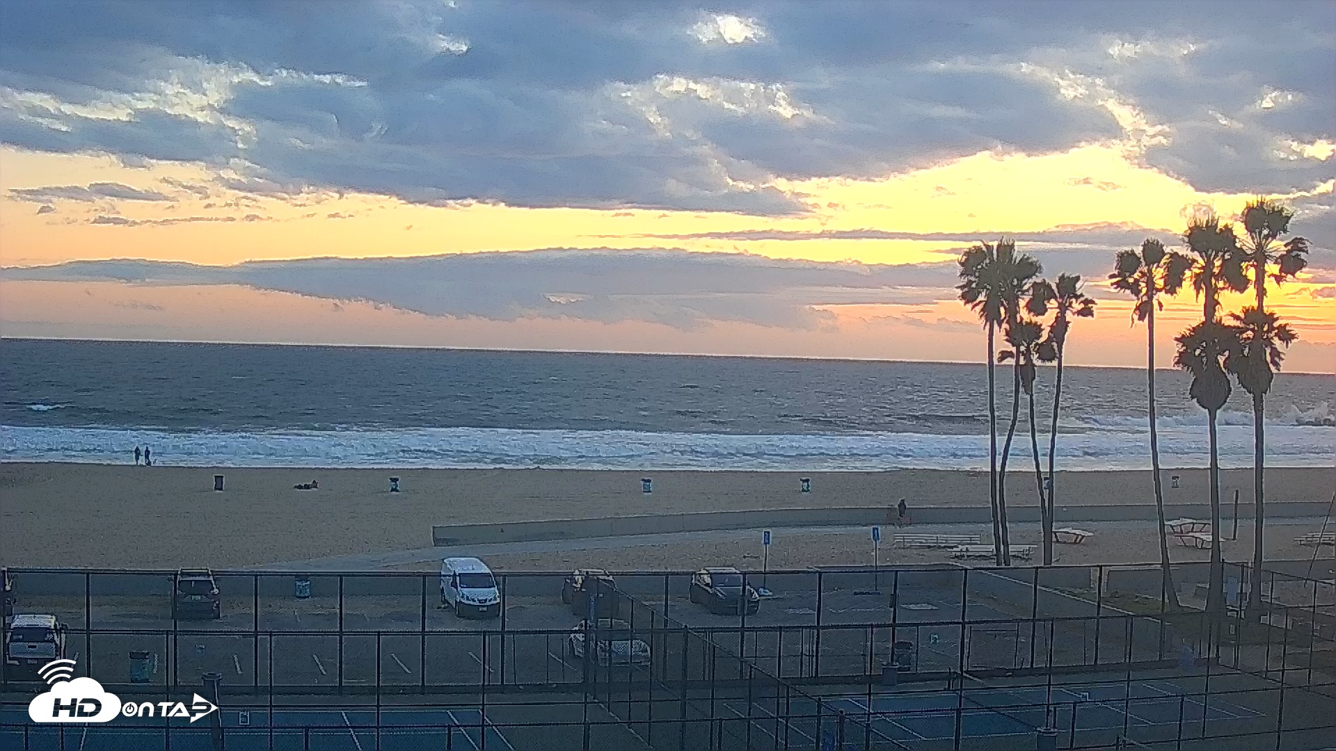 Snapshot of Venice Beach Wide View Live Webcam taken Apr 27, 2025, 7:35pm PDT