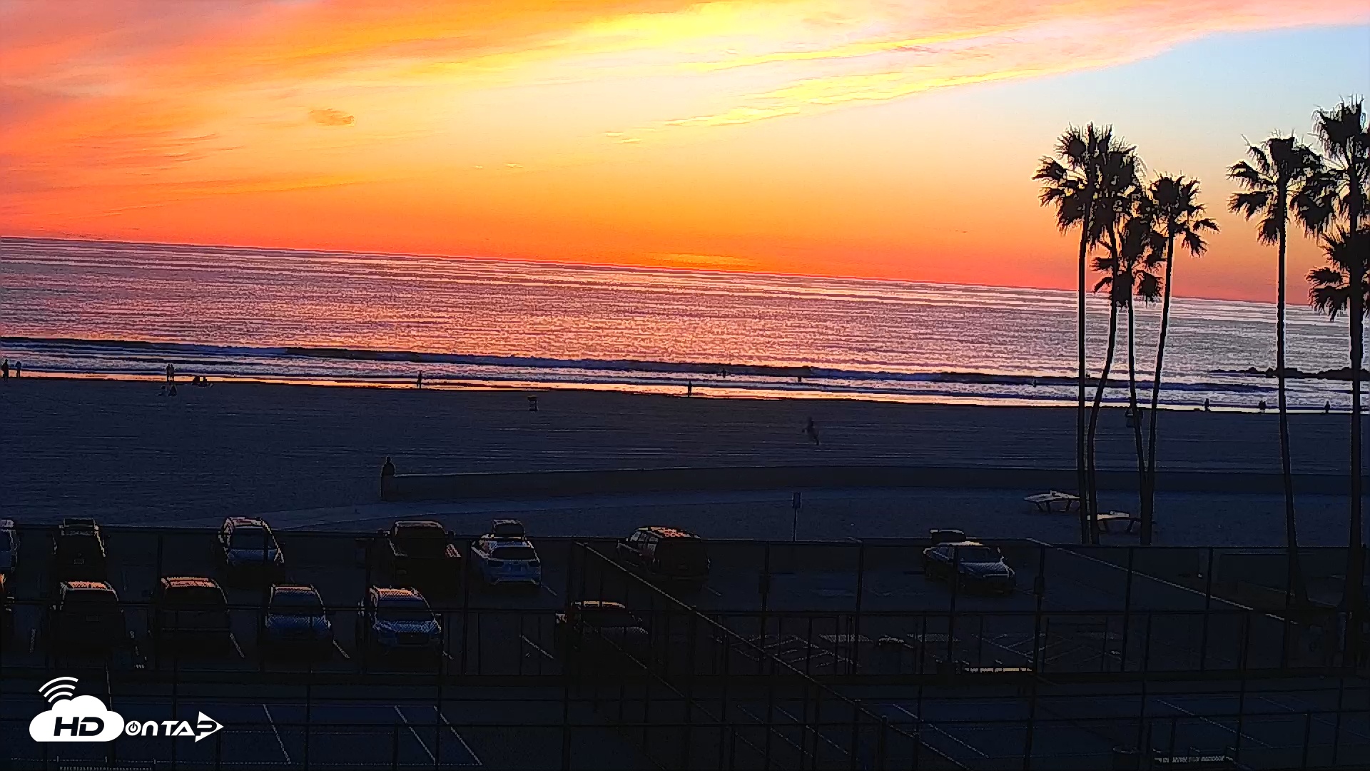Snapshot of Venice Beach Wide View Live Webcam taken Jan 28, 2026, 5:29pm PST