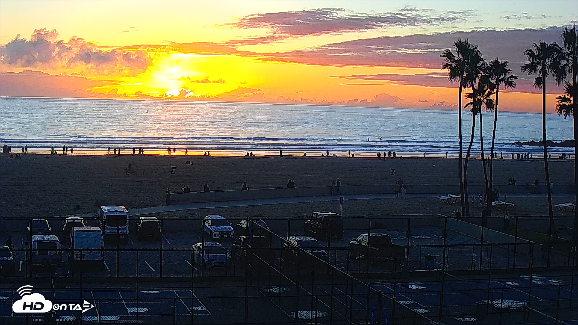Snapshot of Venice Beach Wide View Live Webcam taken Jan 1, 2026, 4:54pm PST