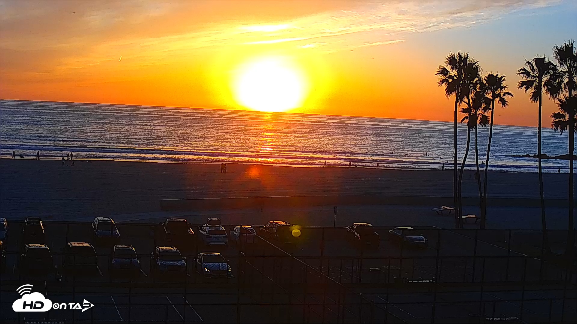 Snapshot of Venice Beach Wide View Live Webcam taken Jan 28, 2026, 5:16pm PST