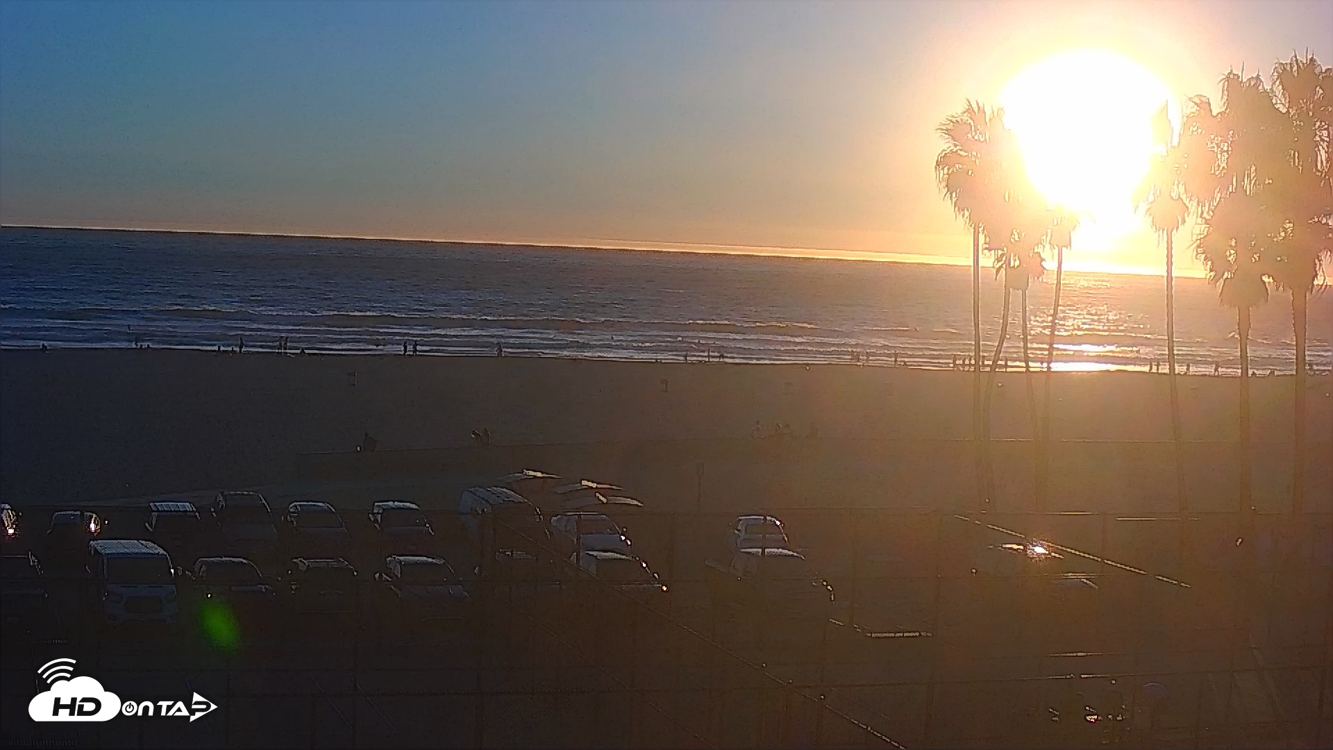 Snapshot of Venice Beach Wide View Live Webcam taken Oct 5, 2026, 6:15pm PDT