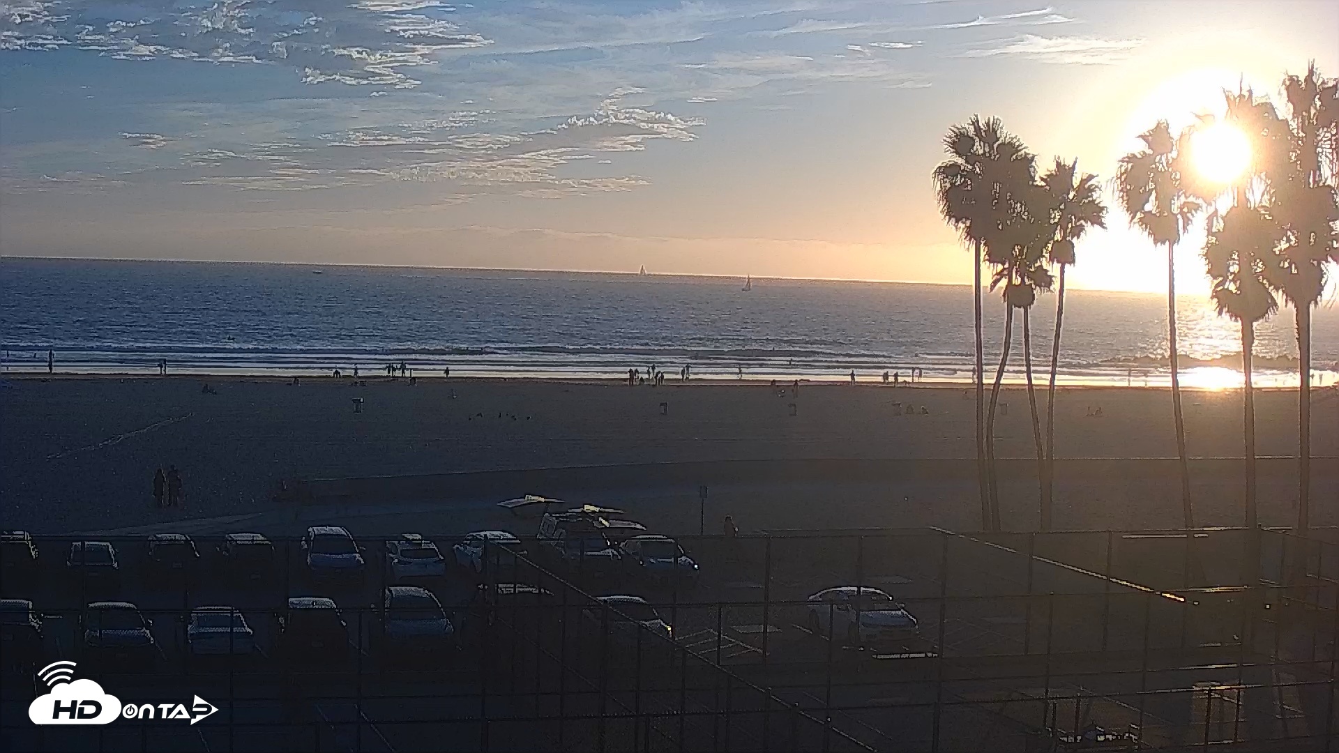 Snapshot of Venice Beach Wide View Live Webcam taken Sep 27, 2026, 6:24pm PDT