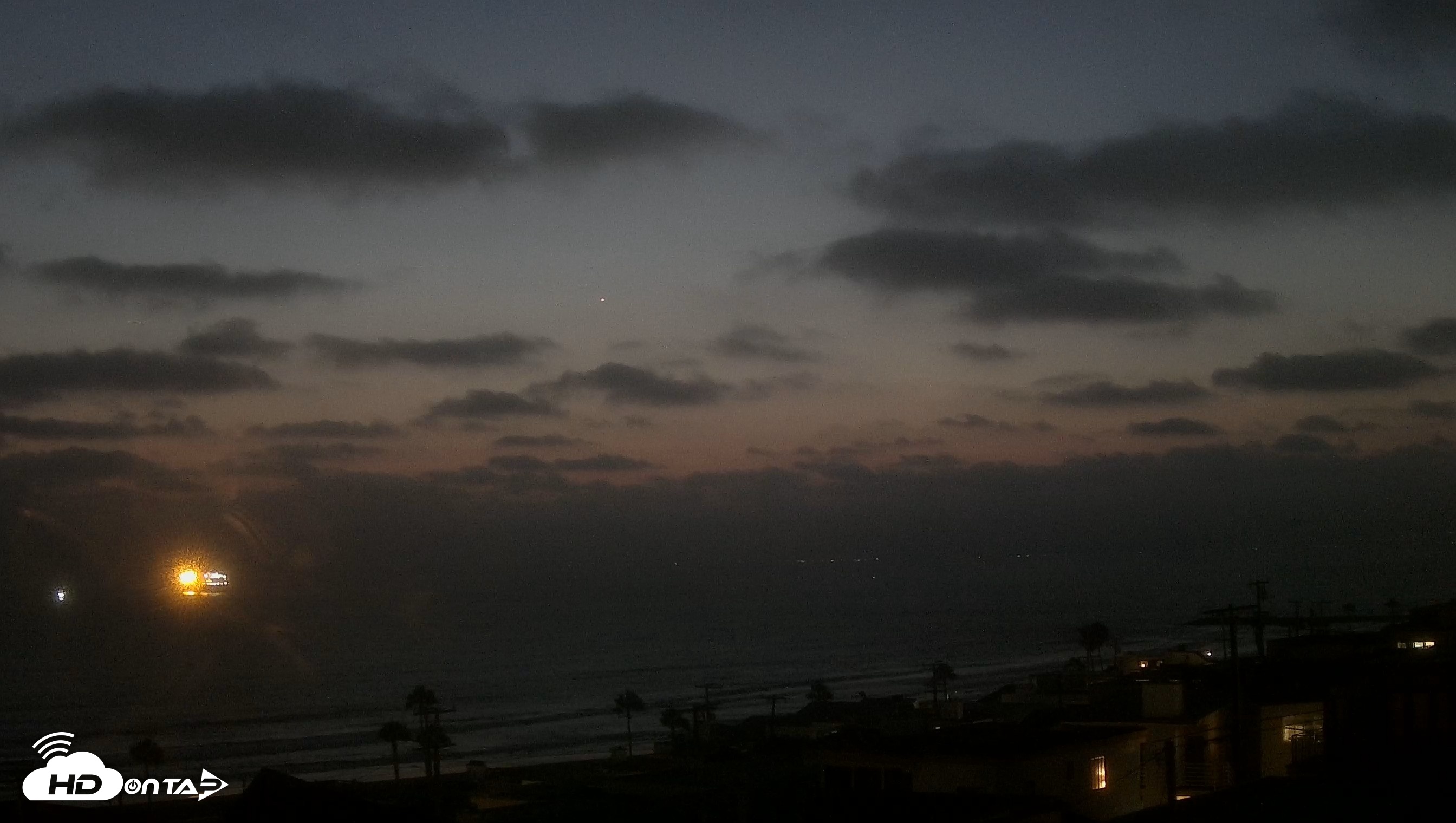Snapshot of Santa Monica Bay Live Webcam taken Aug 4, 2026, 8:32pm PDT