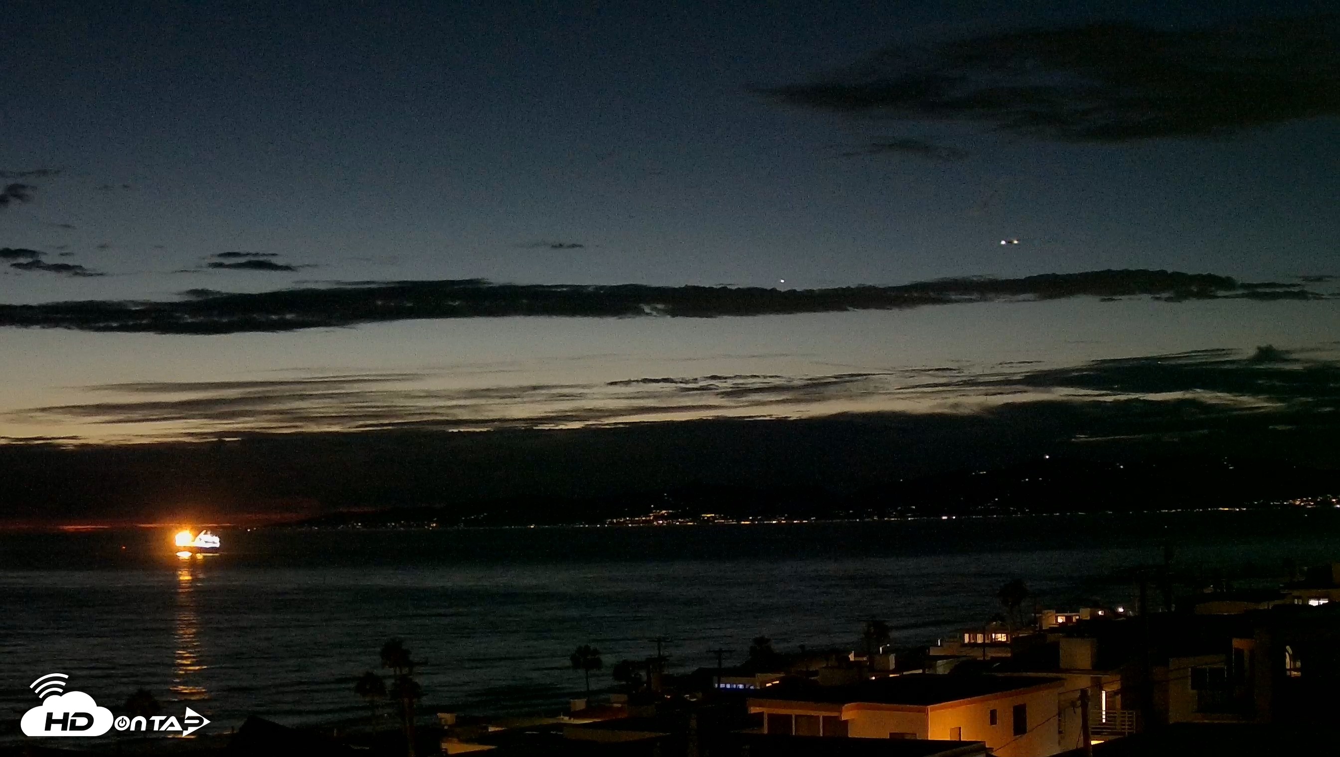 Snapshot of Santa Monica Bay Live Webcam taken Sep 8, 2026, 7:55pm PDT