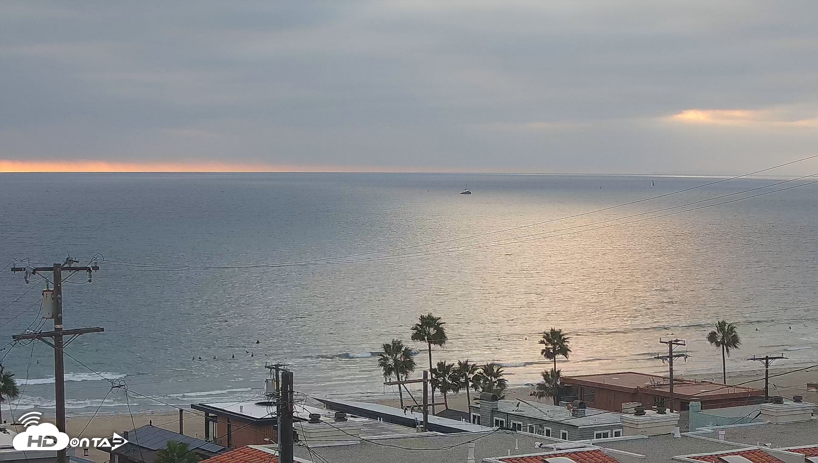Snapshot of Santa Monica Bay Live Webcam taken Sep 24, 2026, 6:23pm PDT