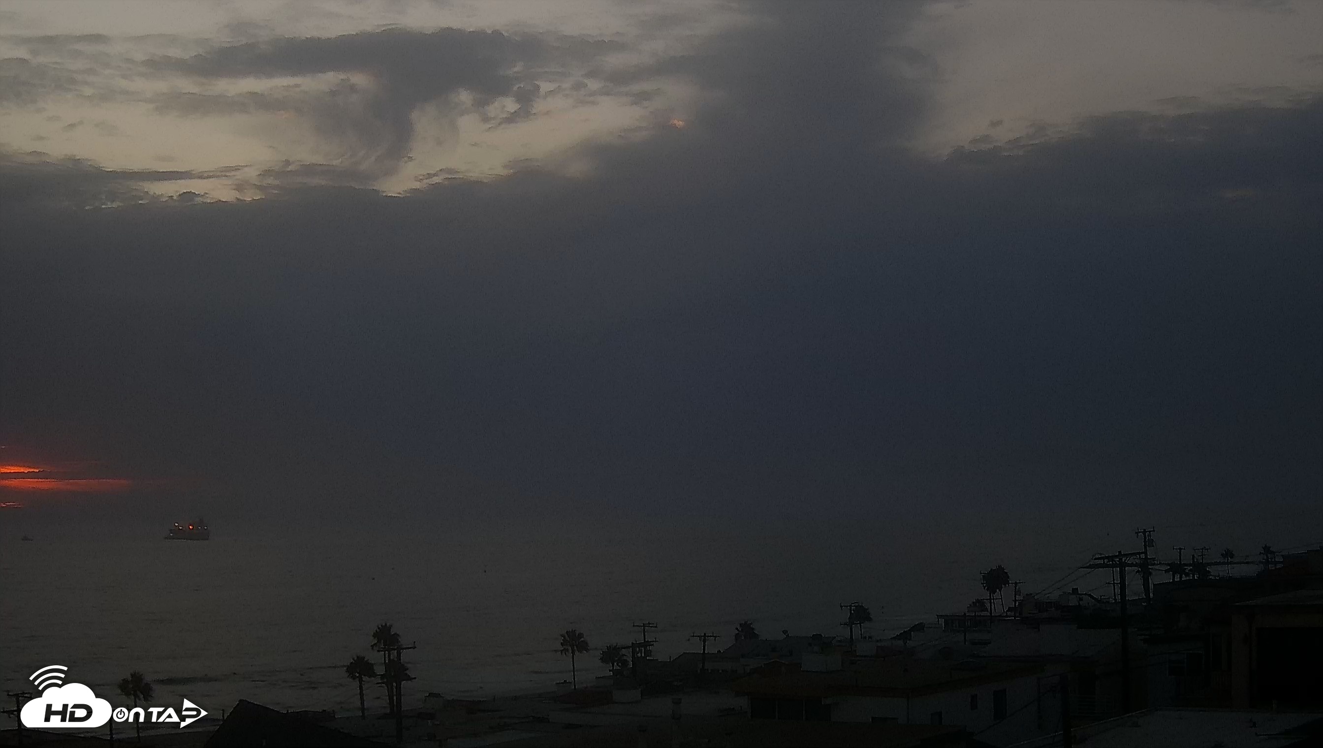 Snapshot of Santa Monica Bay Live Webcam taken Aug 27, 2026, 7:24pm PDT