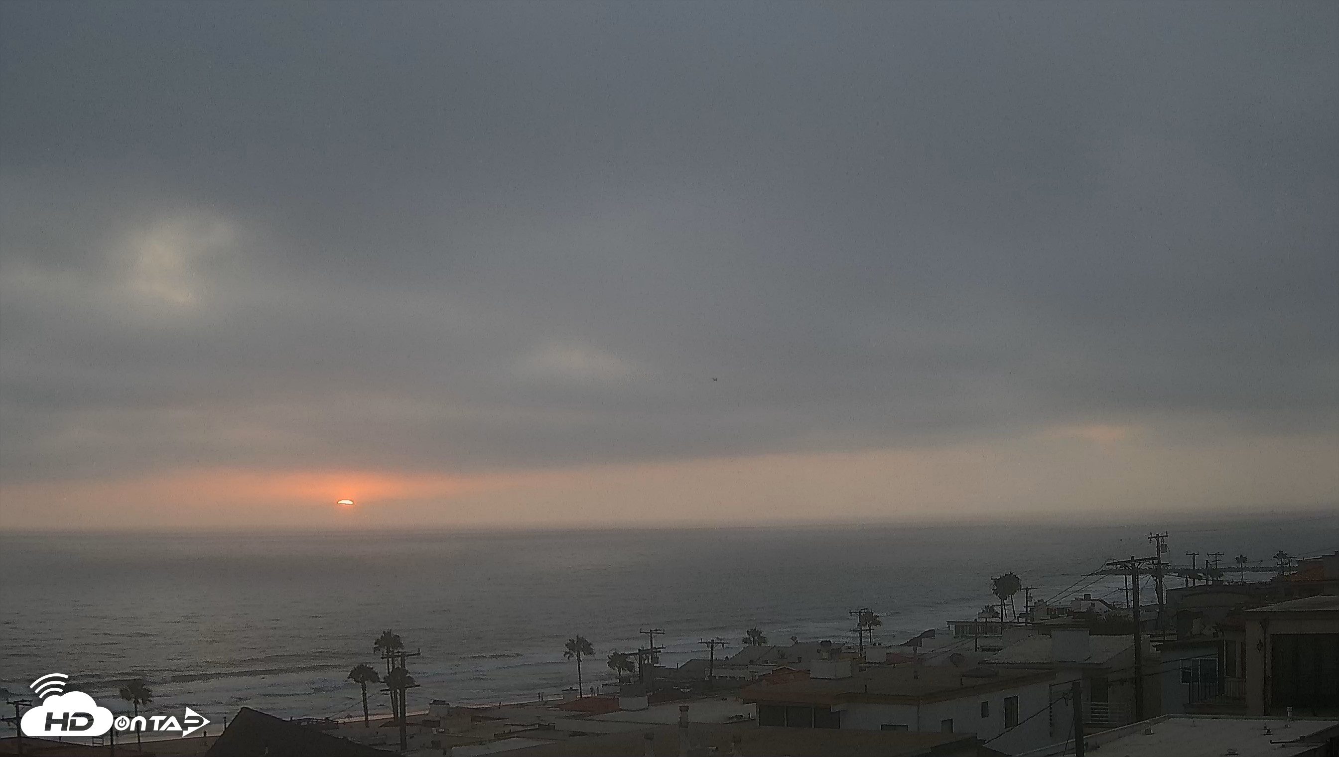 Snapshot of Santa Monica Bay Live Webcam taken Aug 2, 2026, 7:51pm PDT