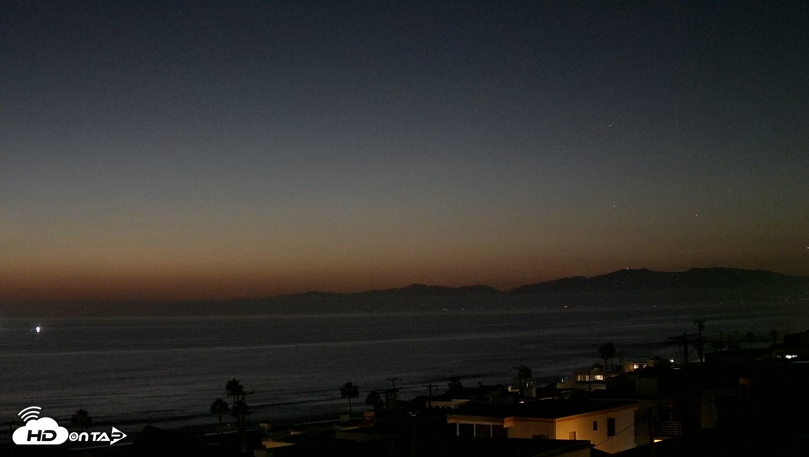 Snapshot of Santa Monica Bay Live Webcam taken Sep 10, 2026, 7:53pm PDT