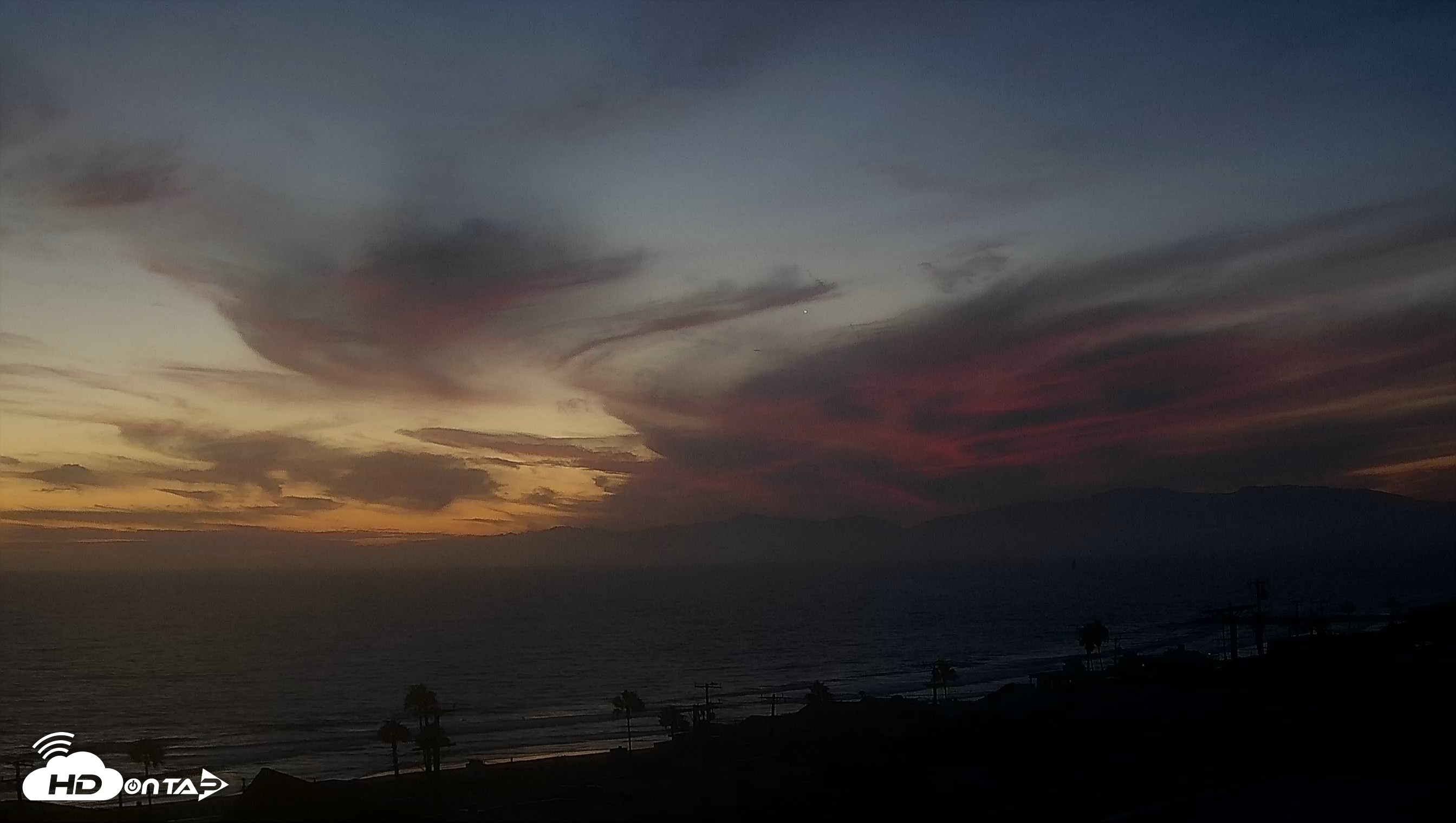 Snapshot of Santa Monica Bay Live Webcam taken Aug 16, 2026, 7:58pm PDT
