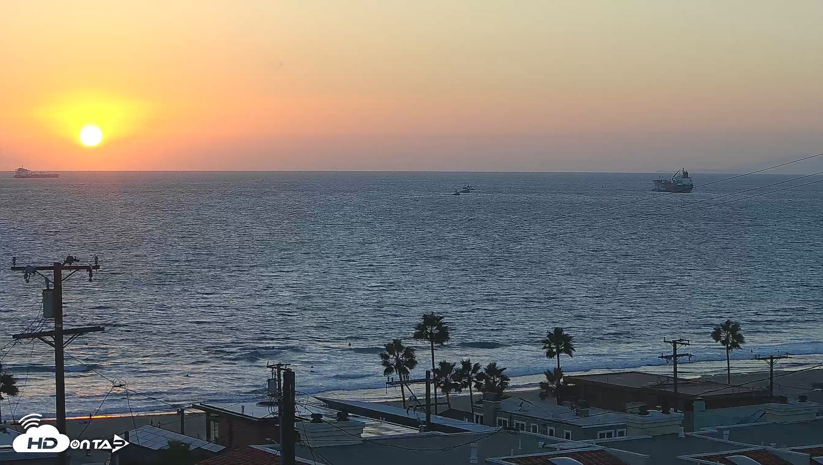 Snapshot of Santa Monica Bay Live Webcam taken Sep 21, 2026, 6:46pm PDT
