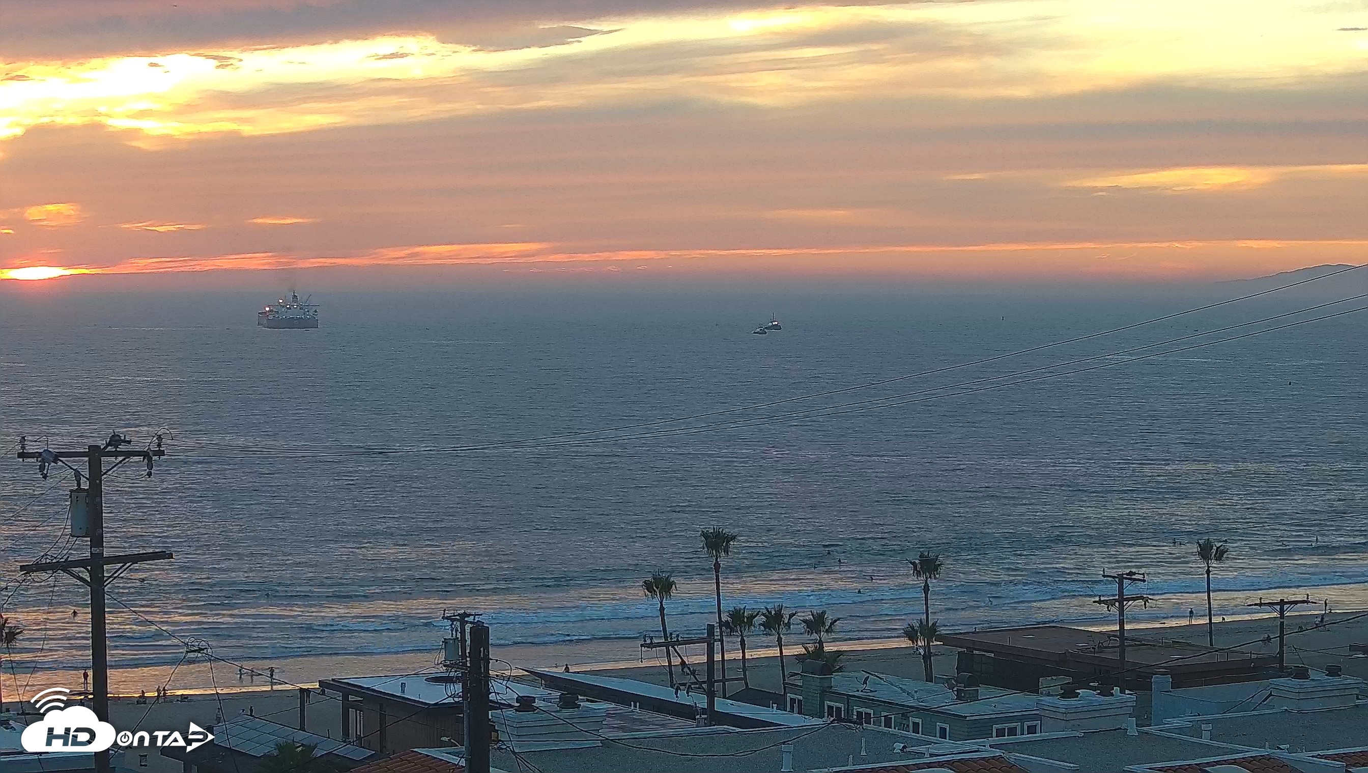 Snapshot of Santa Monica Bay Live Webcam taken Sep 26, 2026, 6:41pm PDT