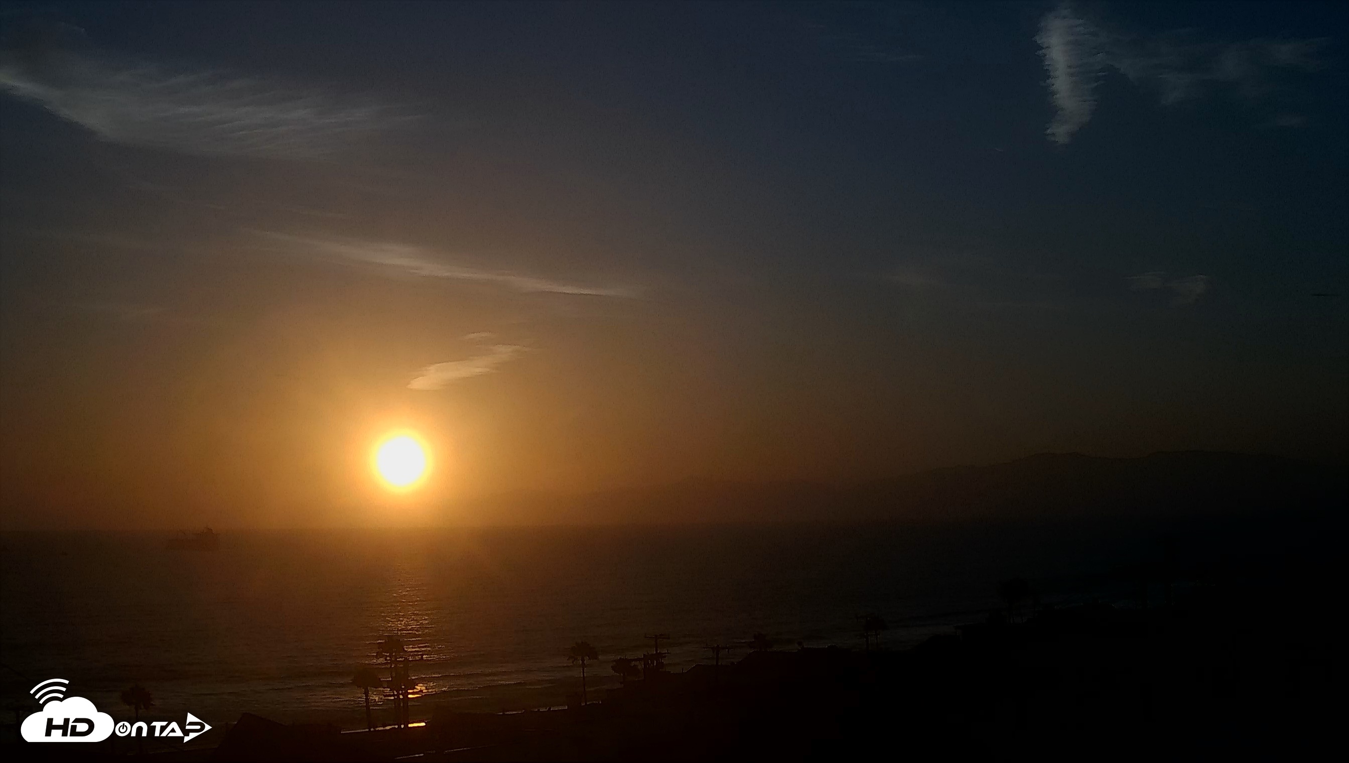Snapshot of Santa Monica Bay Live Webcam taken Jul 24, 2026, 7:49pm PDT