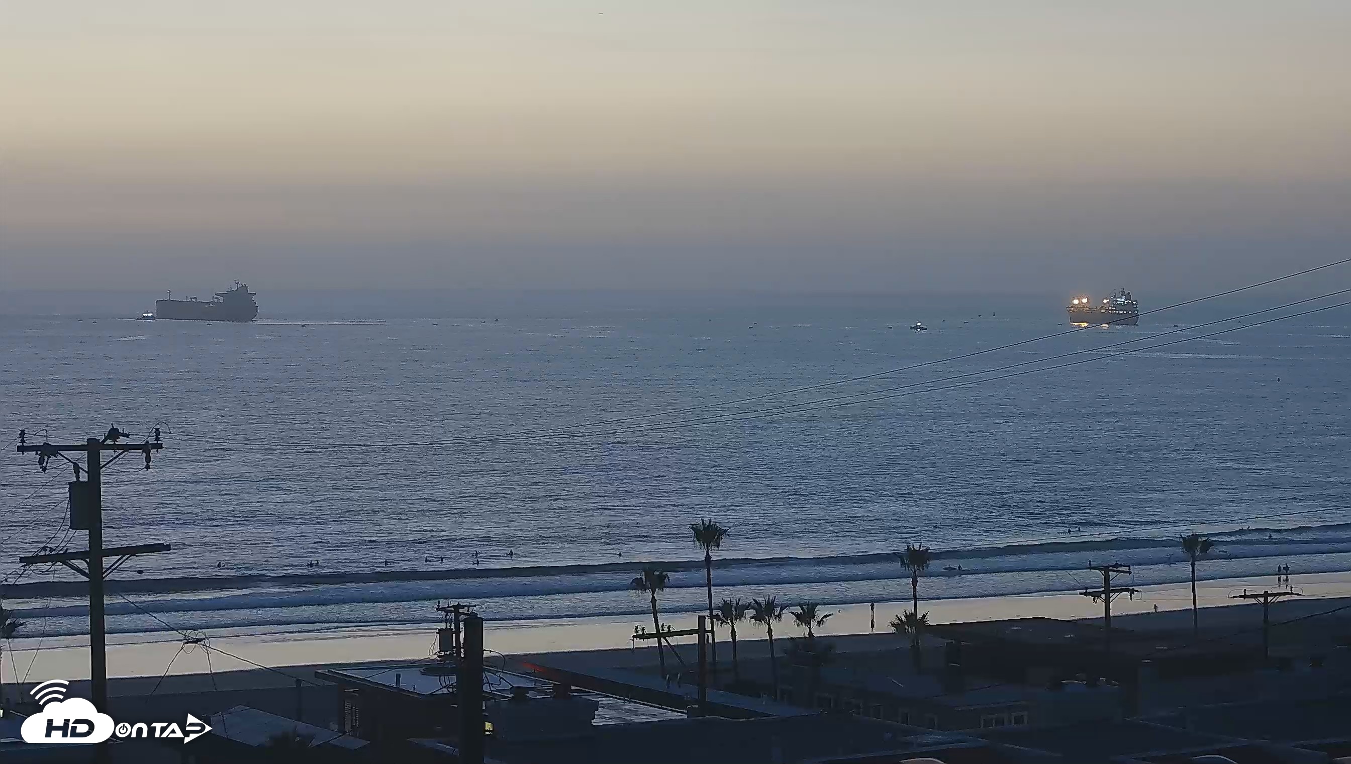 Snapshot of Santa Monica Bay Live Webcam taken Sep 30, 2026, 7:01pm PDT