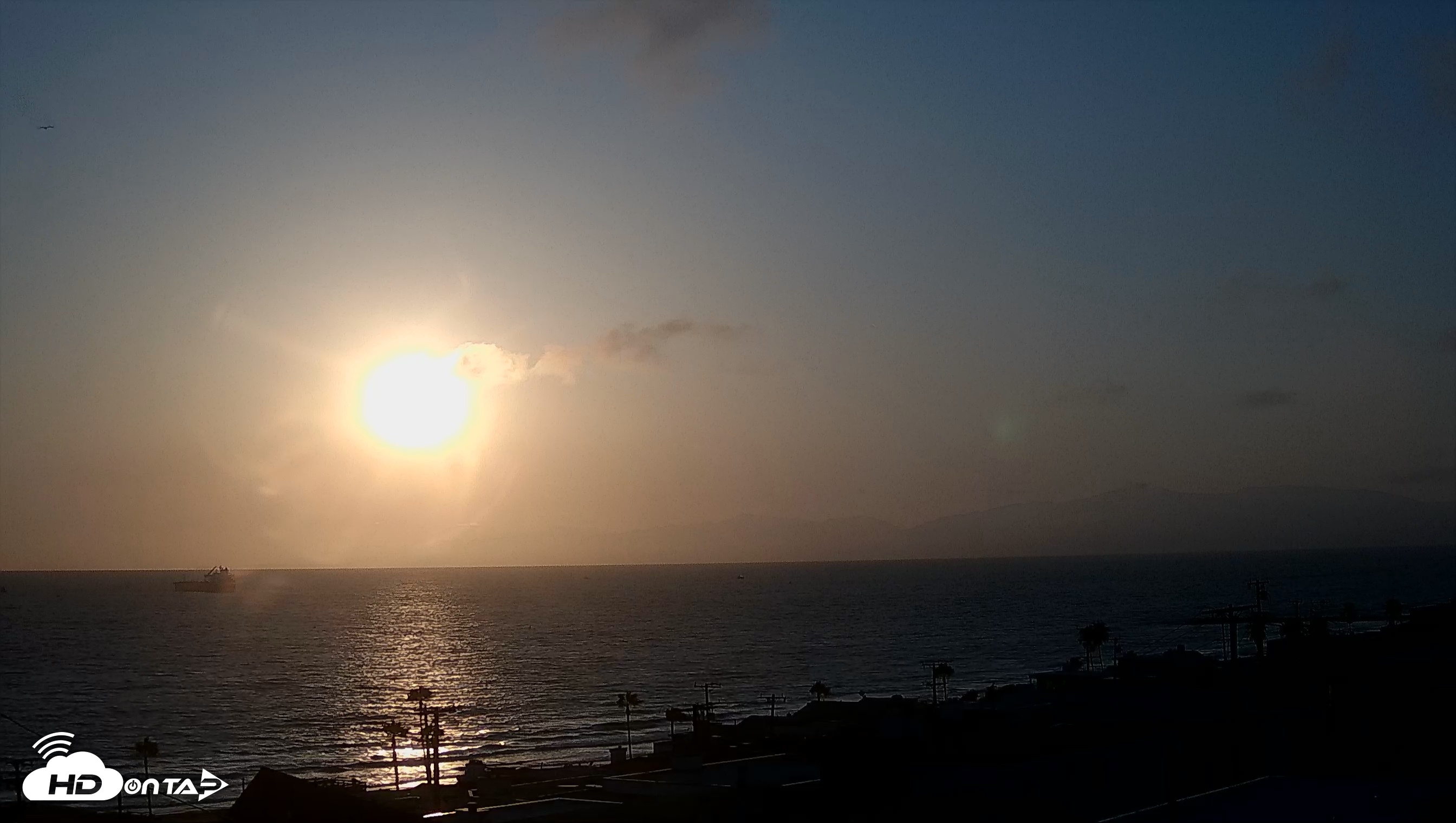 Snapshot of Santa Monica Bay Live Webcam taken May 23, 2026, 7:30pm PDT