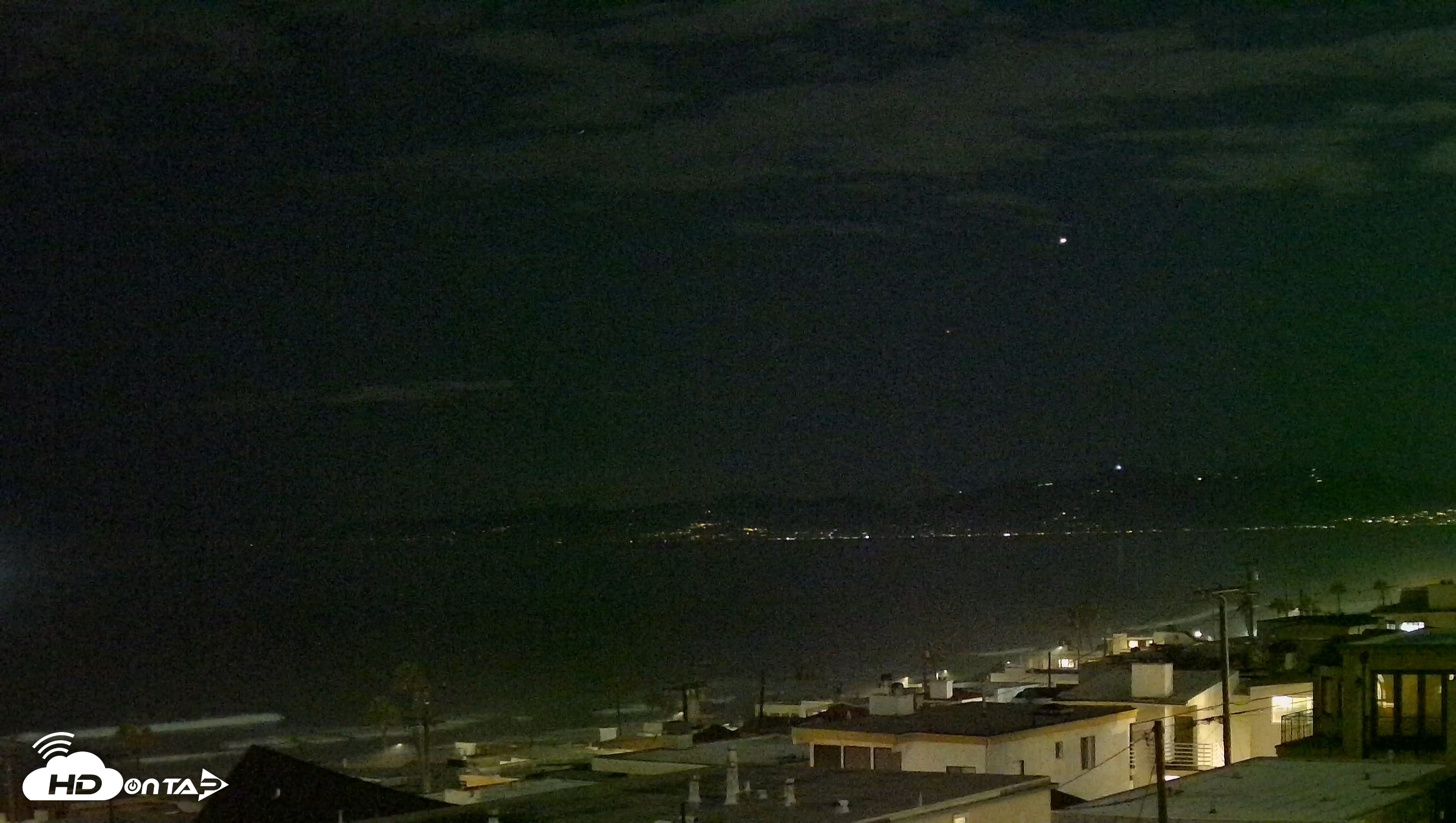 Snapshot of Santa Monica Bay Live Webcam taken Sep 6, 2026, 9:22pm PDT