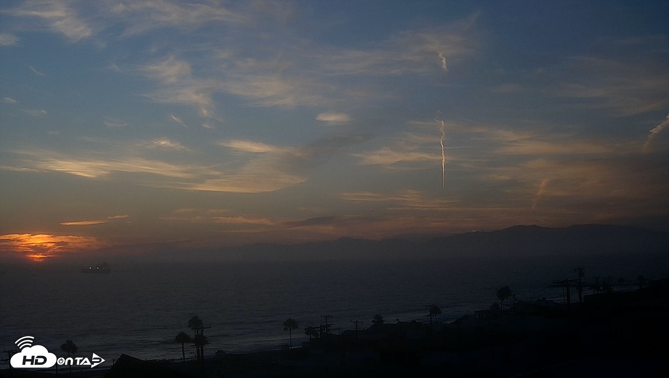 Snapshot of Santa Monica Bay Live Webcam taken Aug 23, 2026, 7:30pm PDT