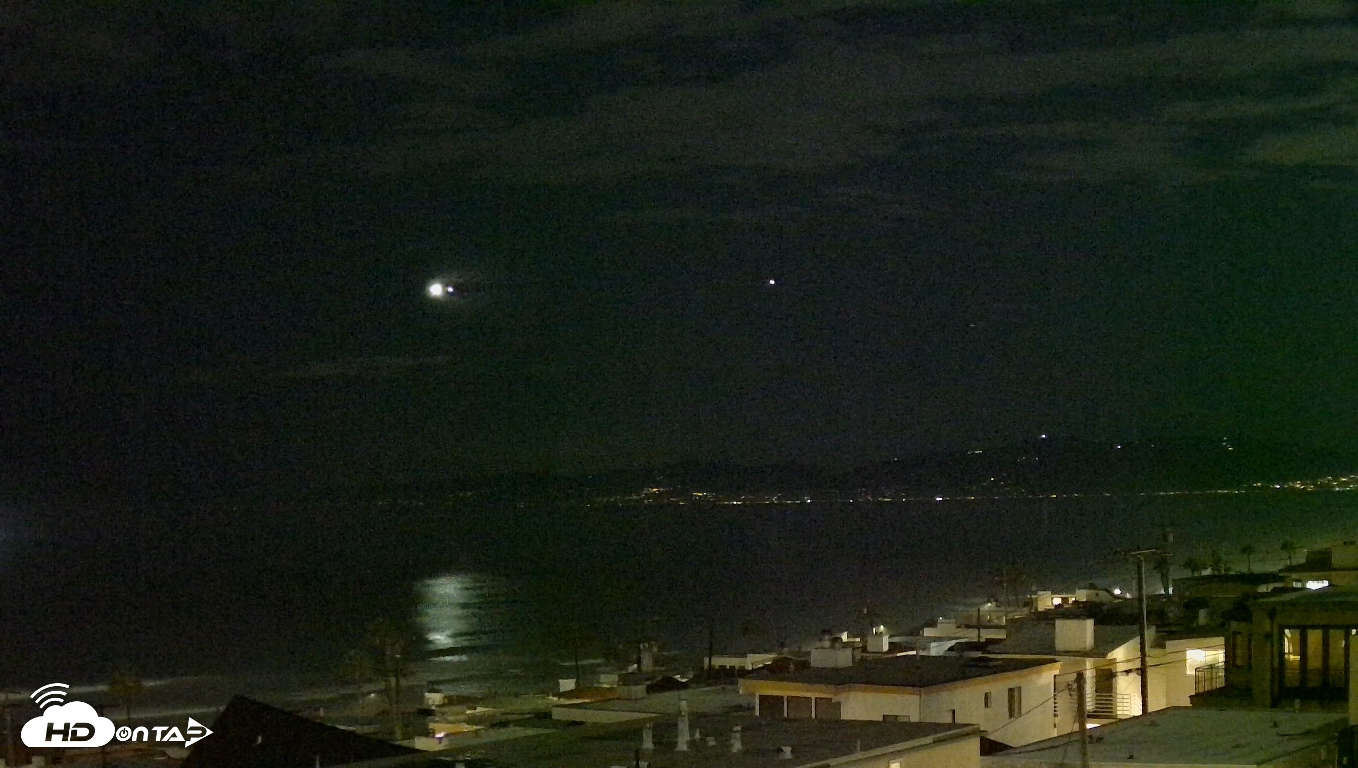 Snapshot of Santa Monica Bay Live Webcam taken Sep 6, 2026, 9:21pm PDT