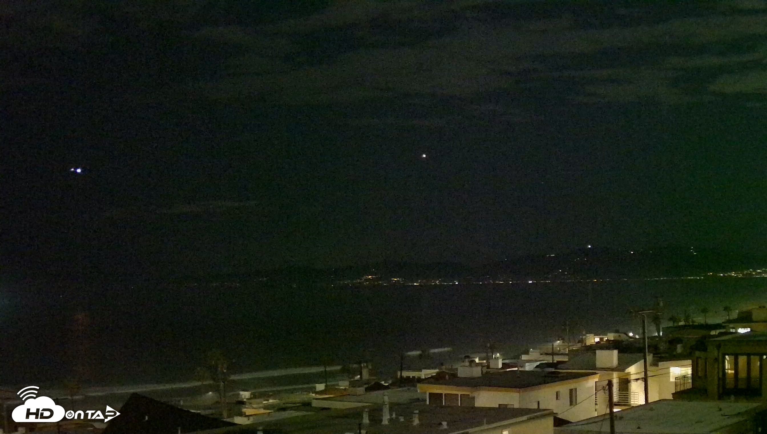 Snapshot of Santa Monica Bay Live Webcam taken Sep 6, 2026, 9:21pm PDT