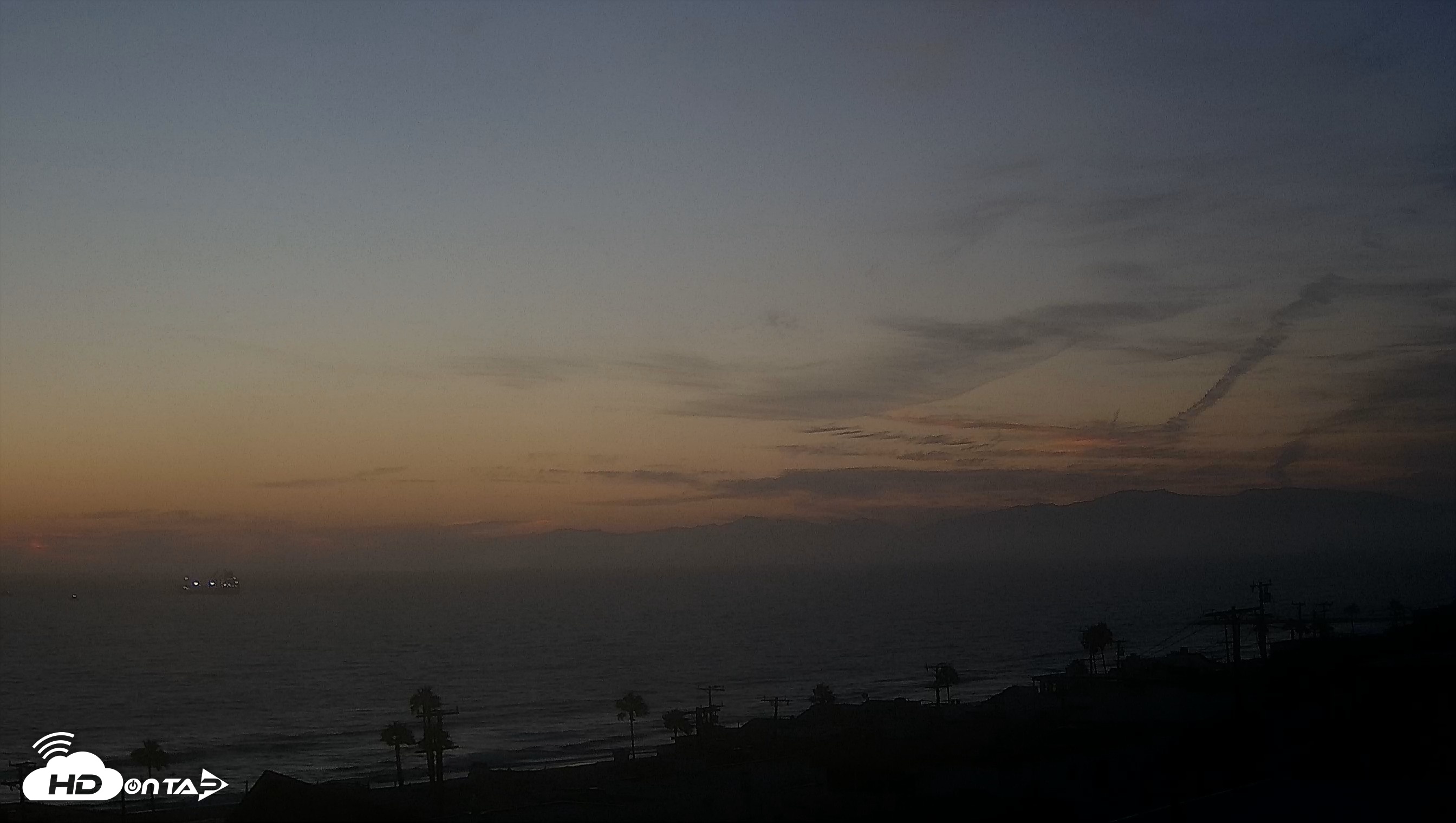 Snapshot of Santa Monica Bay Live Webcam taken Aug 23, 2026, 7:41pm PDT