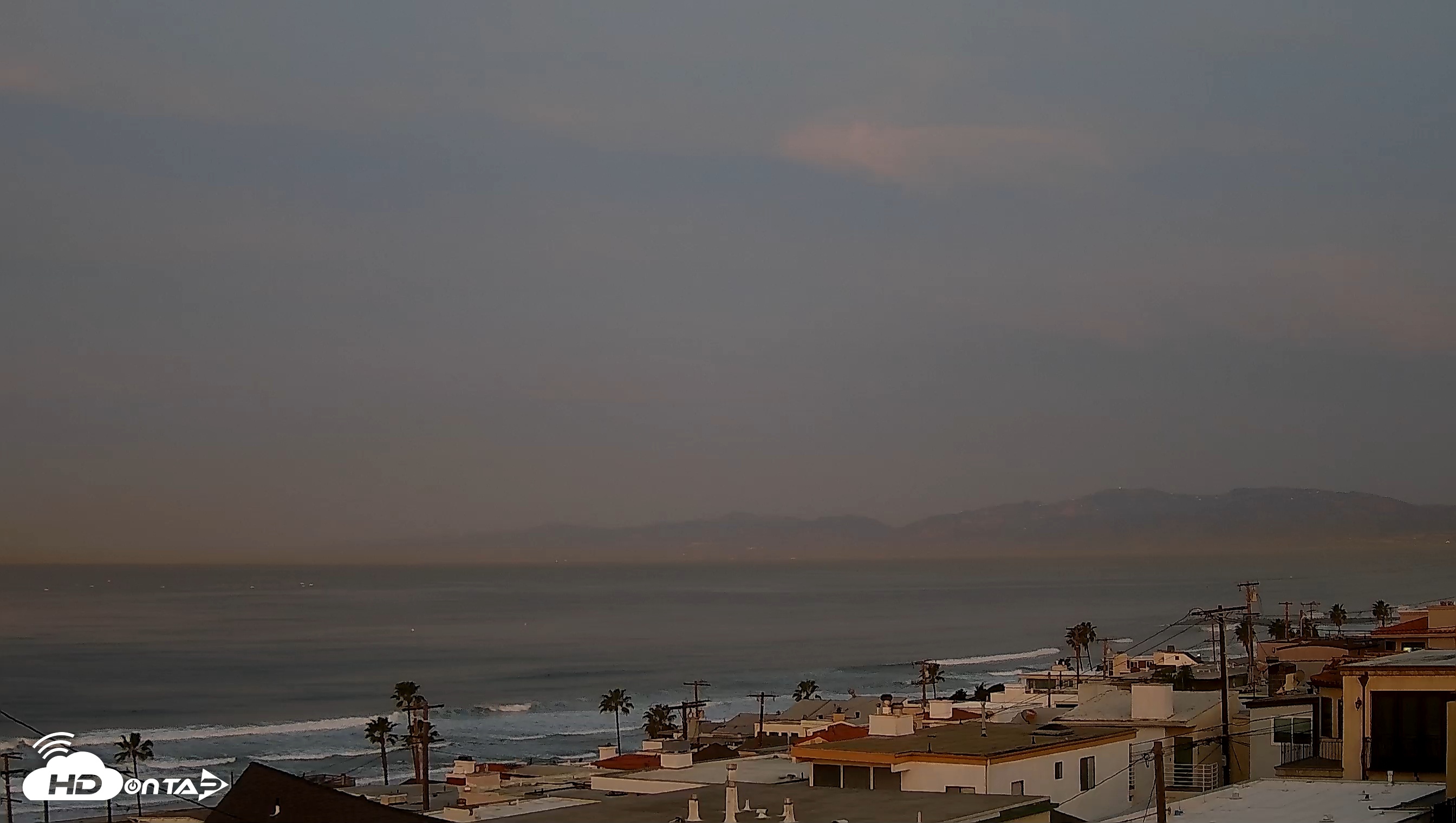 Snapshot of Santa Monica Bay Live Webcam taken Feb 9, 2026, 6:29am PST