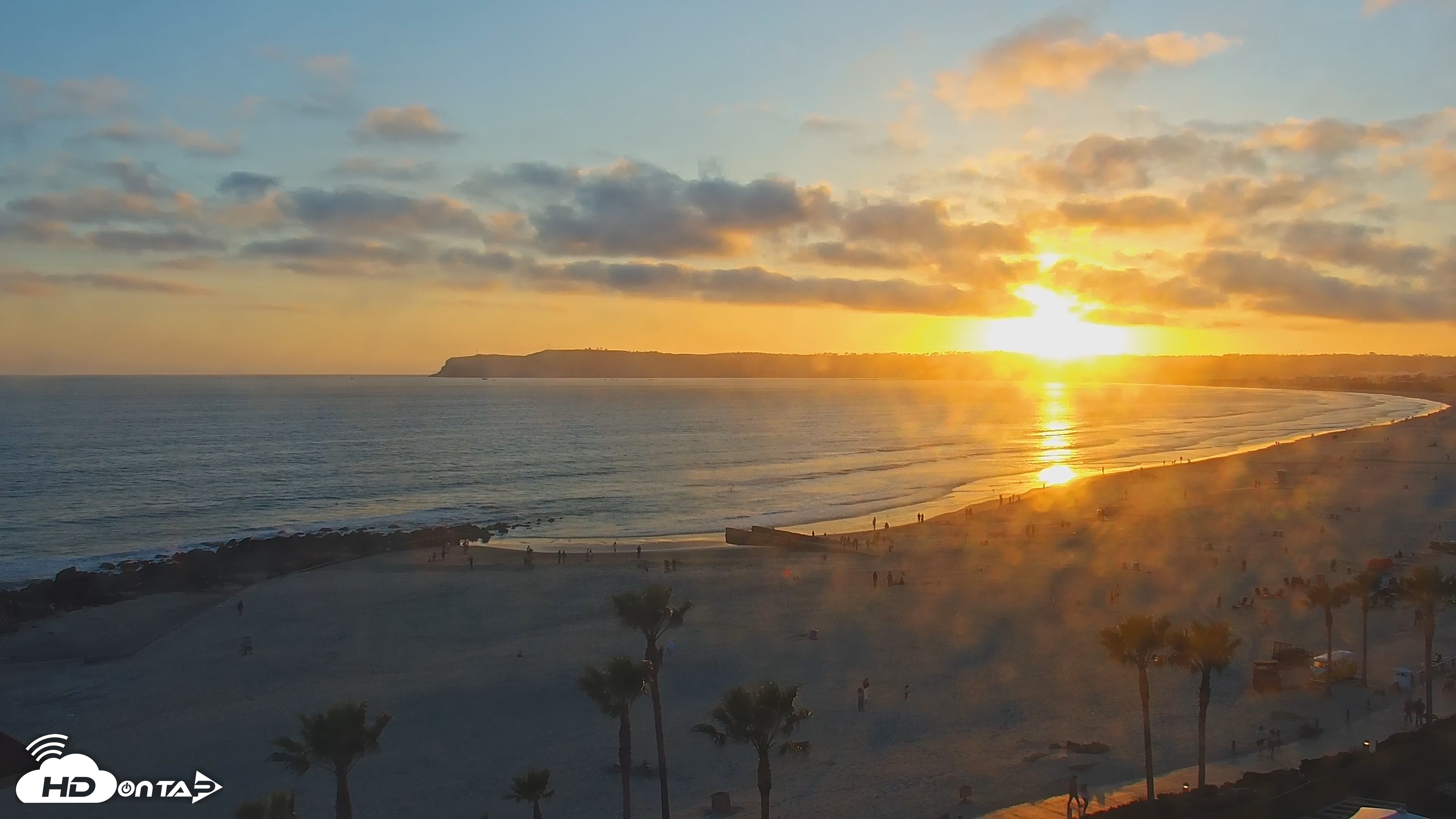 Snapshot of Hotel Del Coronado 4K Roaming Live Cam taken Apr 19, 2025, 7:10pm PDT