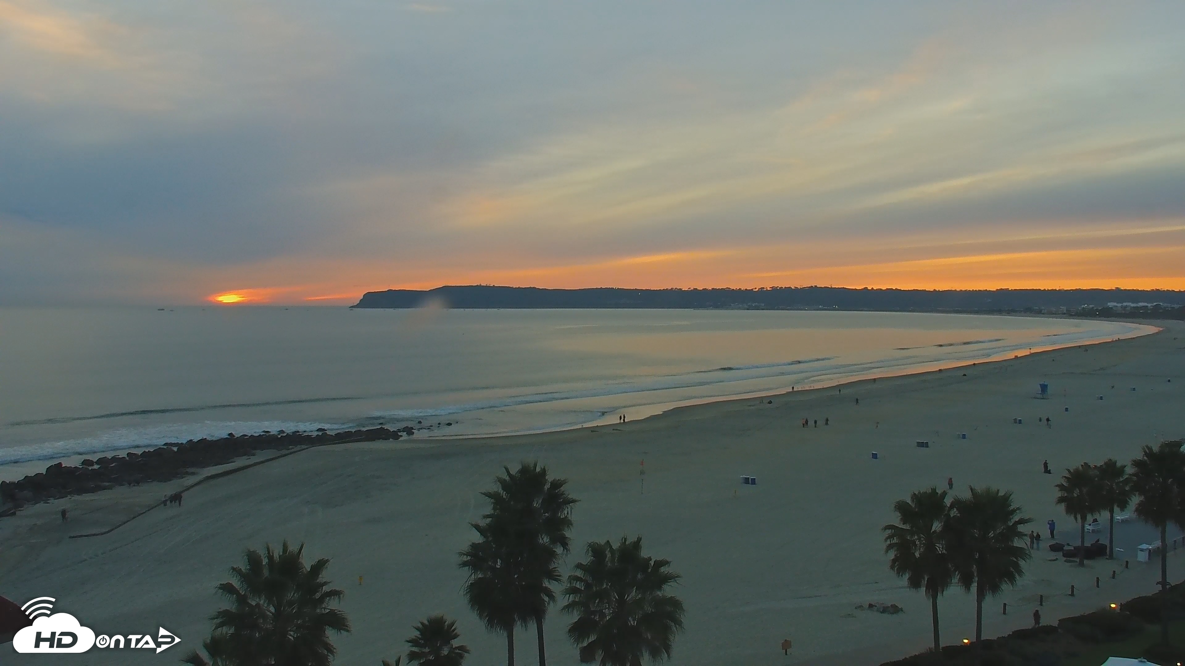 Snapshot of Hotel Del Coronado 4K Roaming Live Cam taken Jan 28, 2026, 5:18pm PST