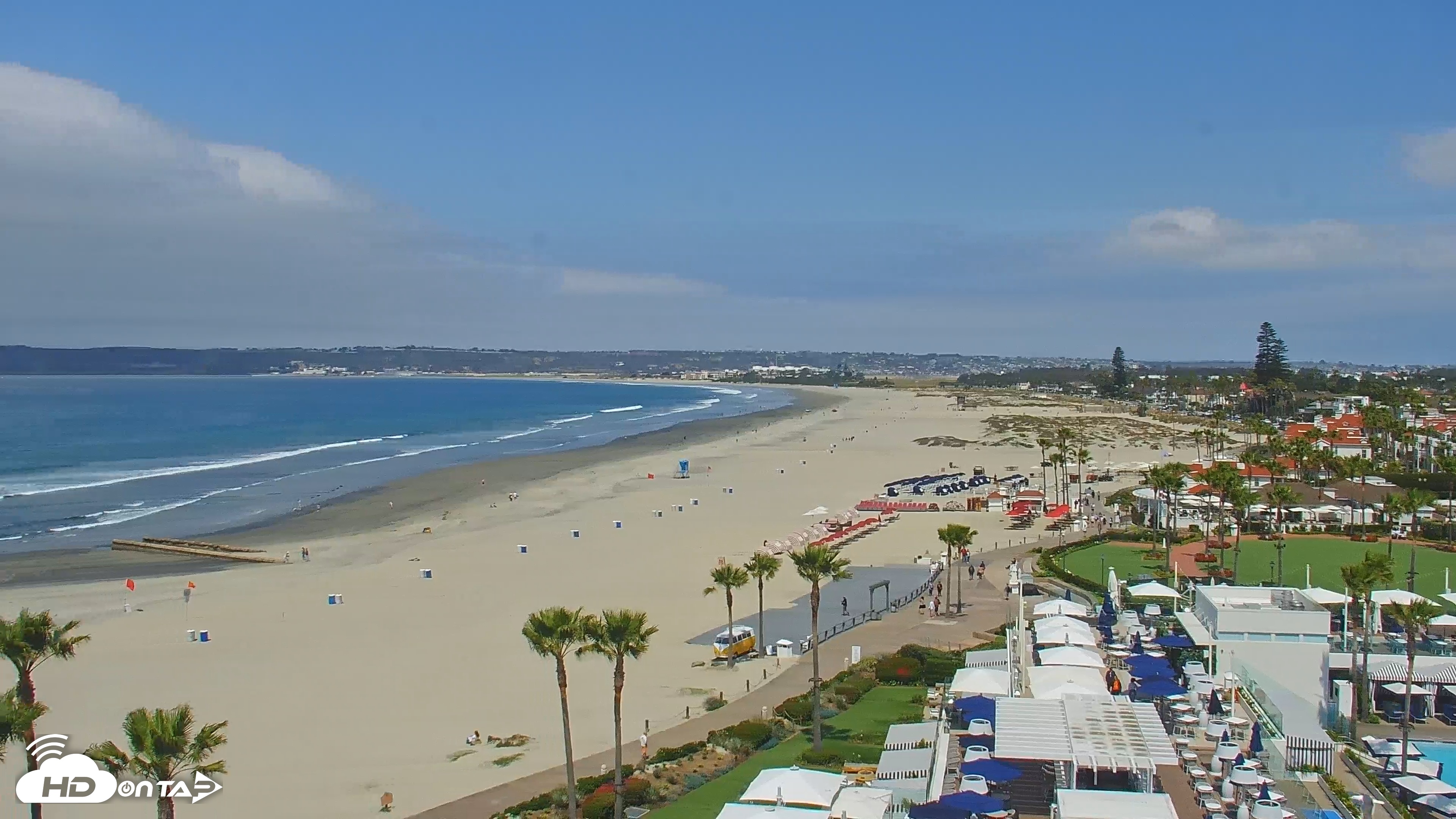 Snapshot of Hotel Del Coronado 4K Roaming Live Cam taken May 1, 2025, 11:08am PDT